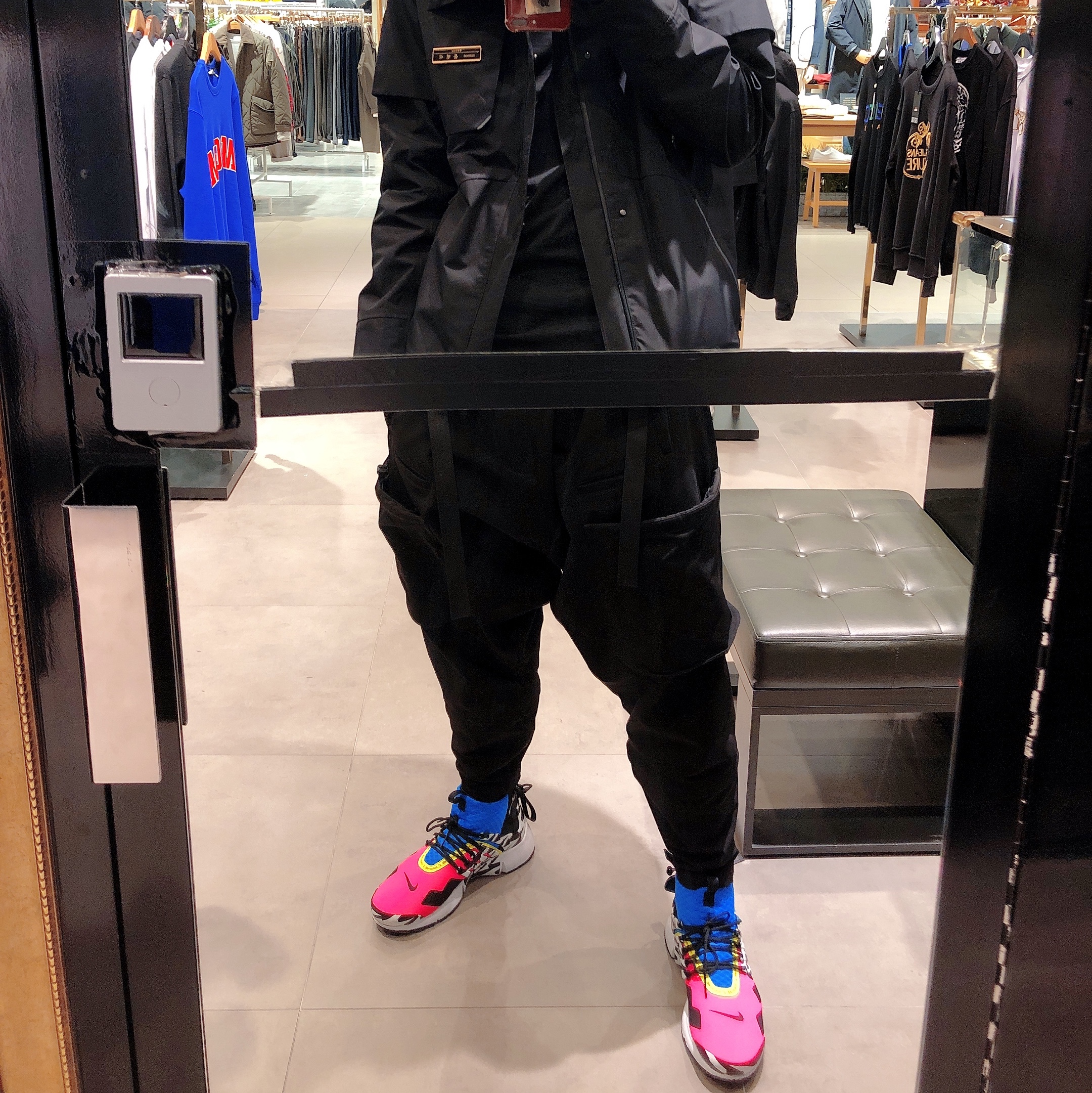 Nike x Acronym Air Presto Mid Racer Pink 착용 스타일