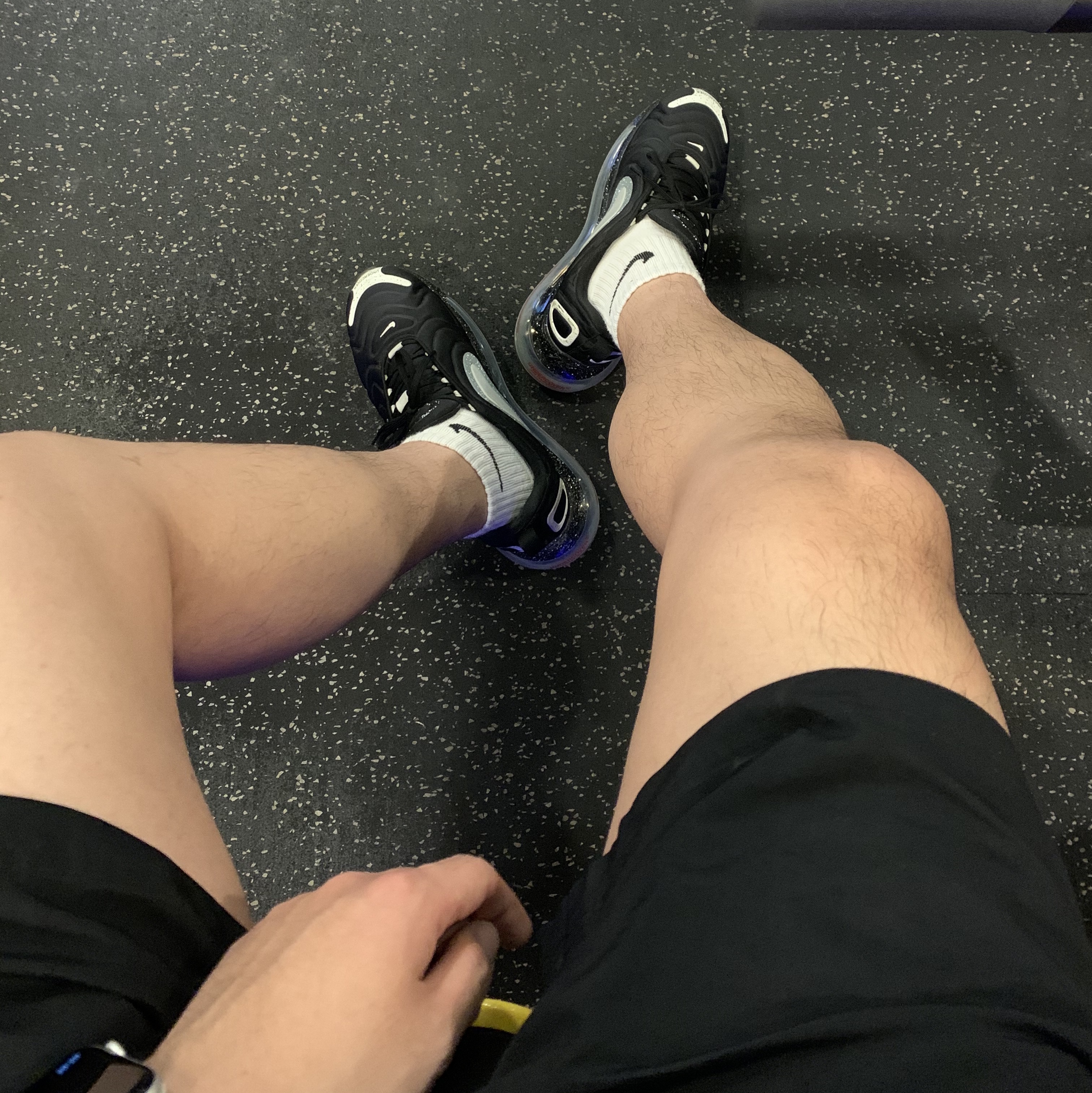 Nike x Undercover Air Max 720 Black 착용 스타일