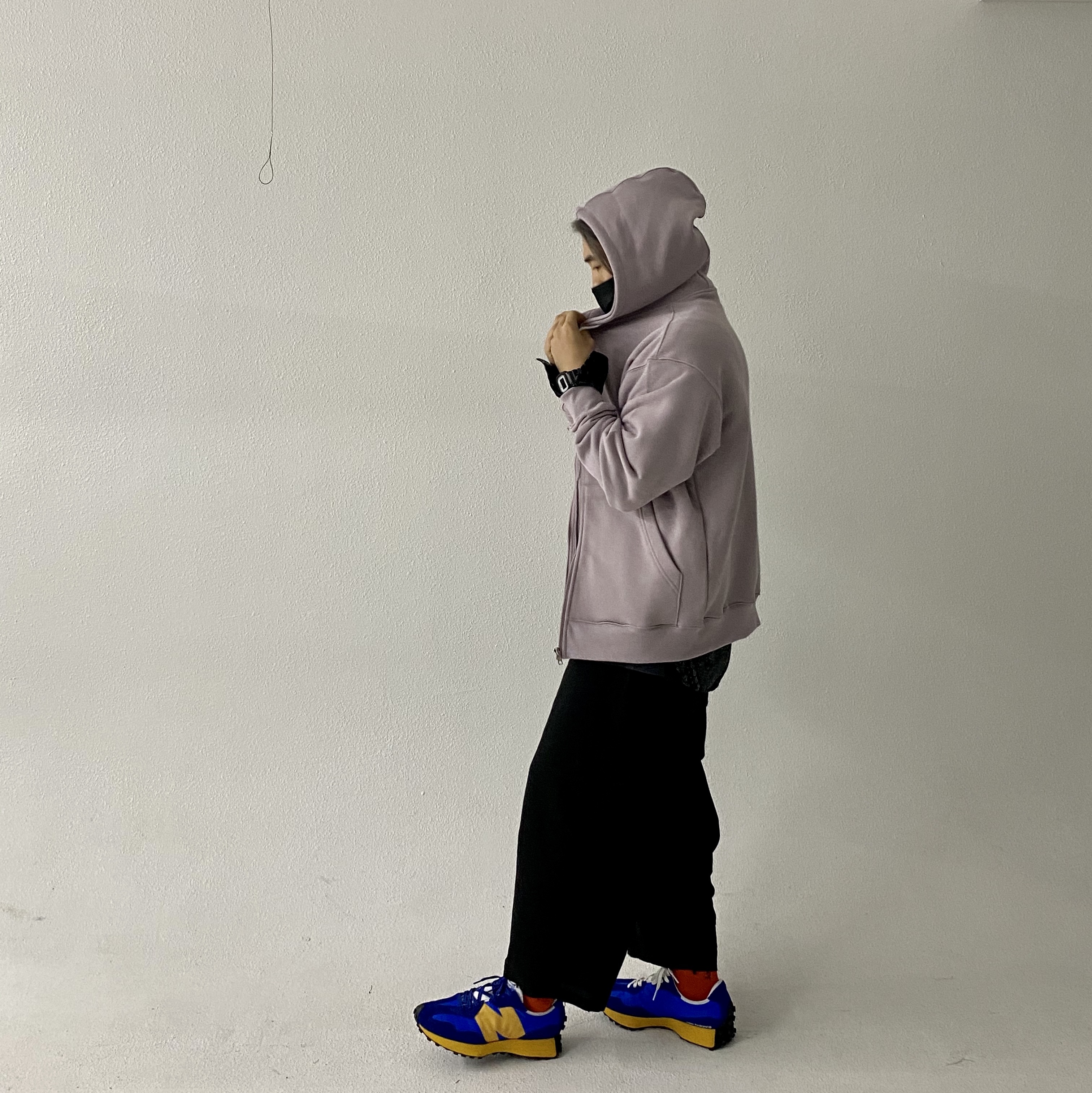 New Balance 327 Blue 착용 스타일 - 3