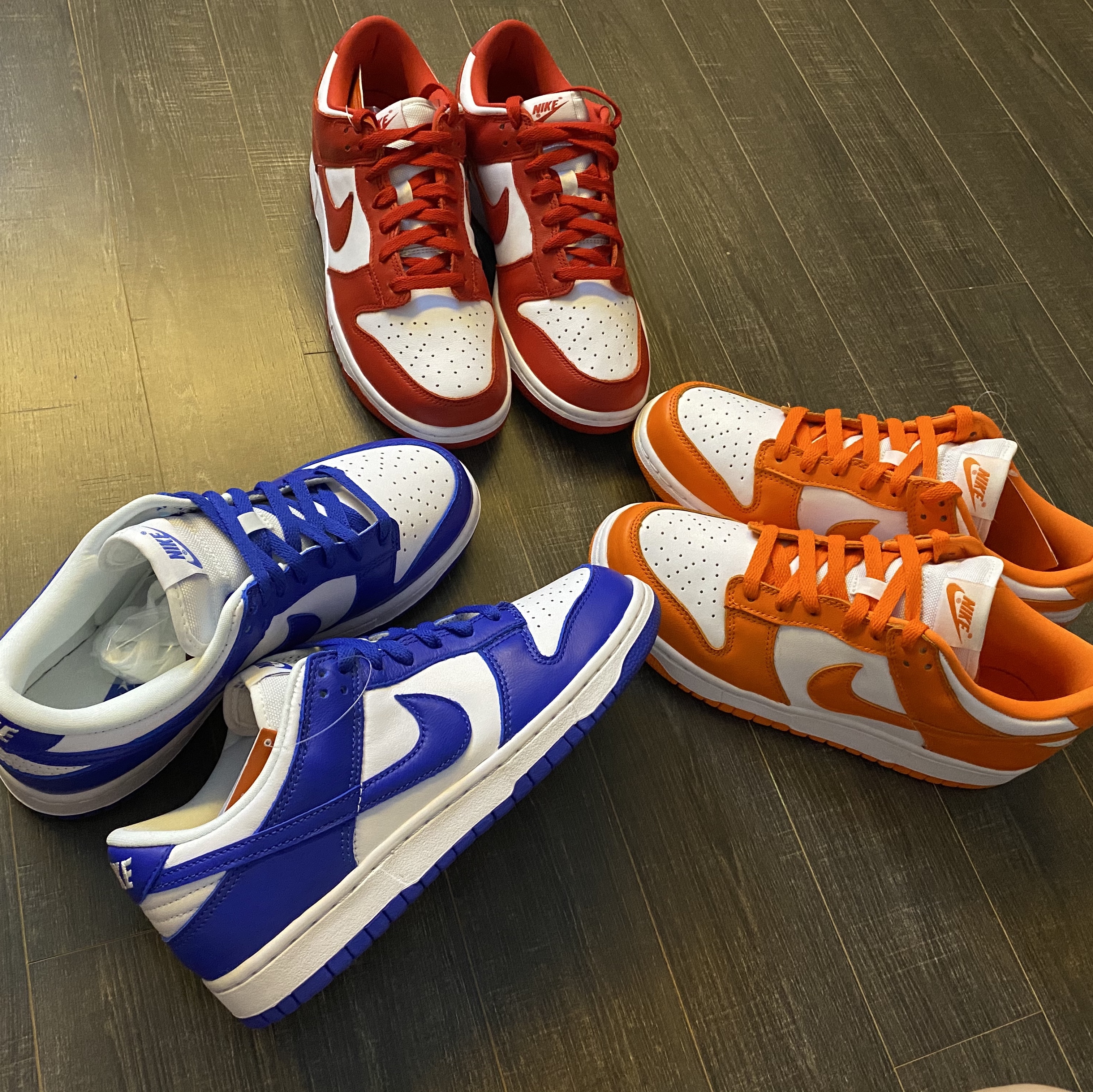 Nike Dunk Low SP Syracuse 2020, Nike Dunk Low SP University Red 2020 착용 스타일