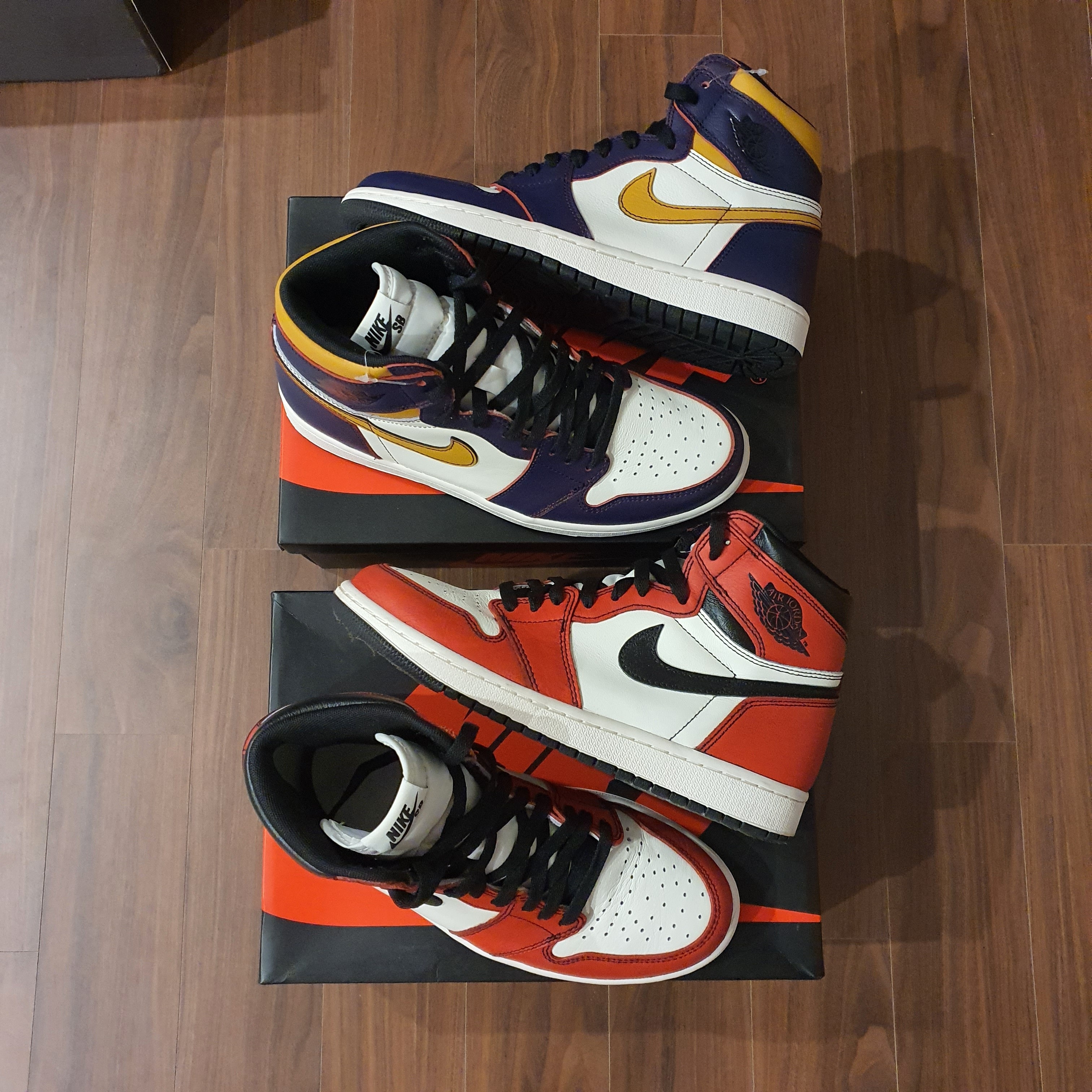 Jordan 1 Retro High OG Defiant SB LA to Chicago 착용 스타일 - 1