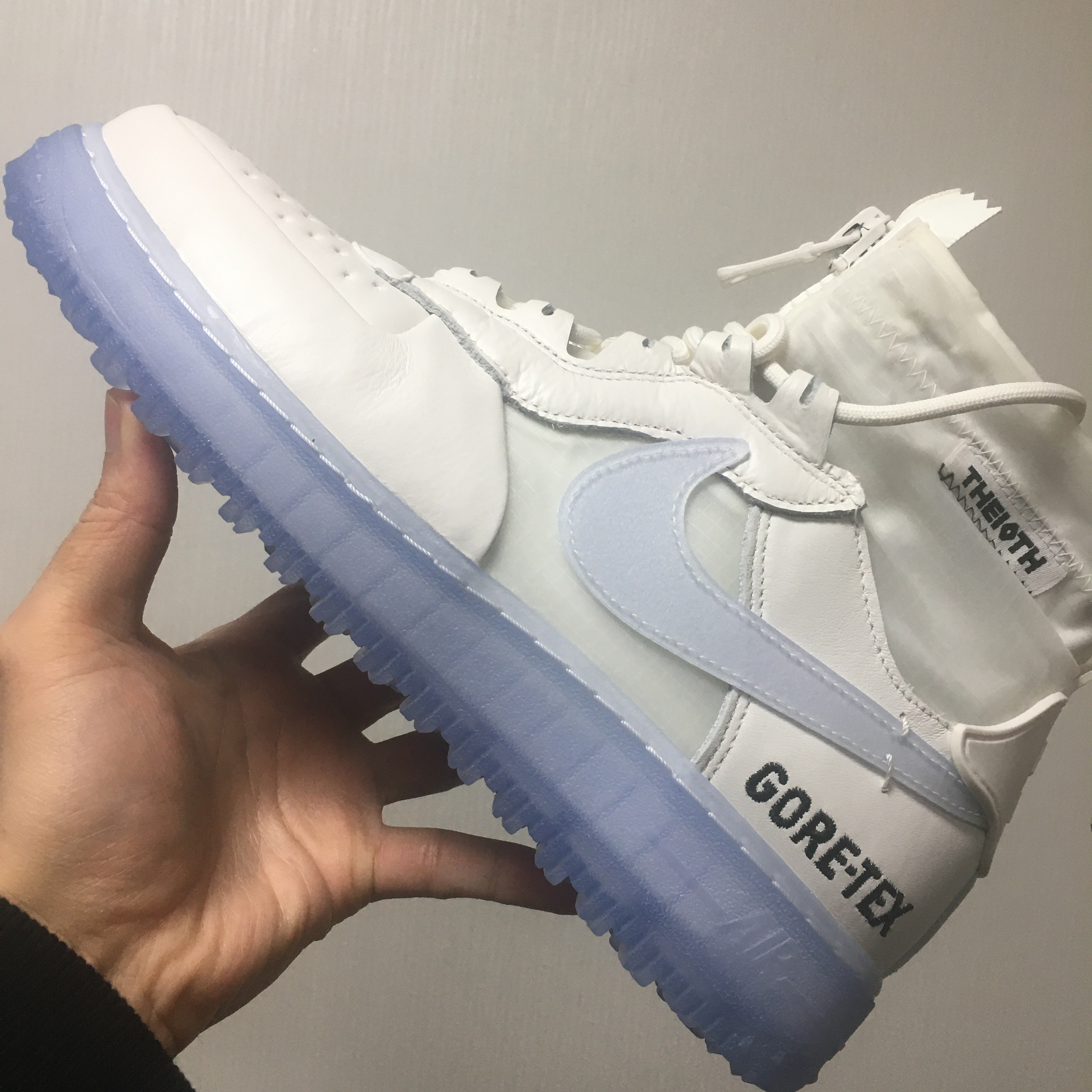 Nike x Supreme Air Force 1 Low White, Nike Air Force 1 Low White Black Midsole 착용 스타일 - 5