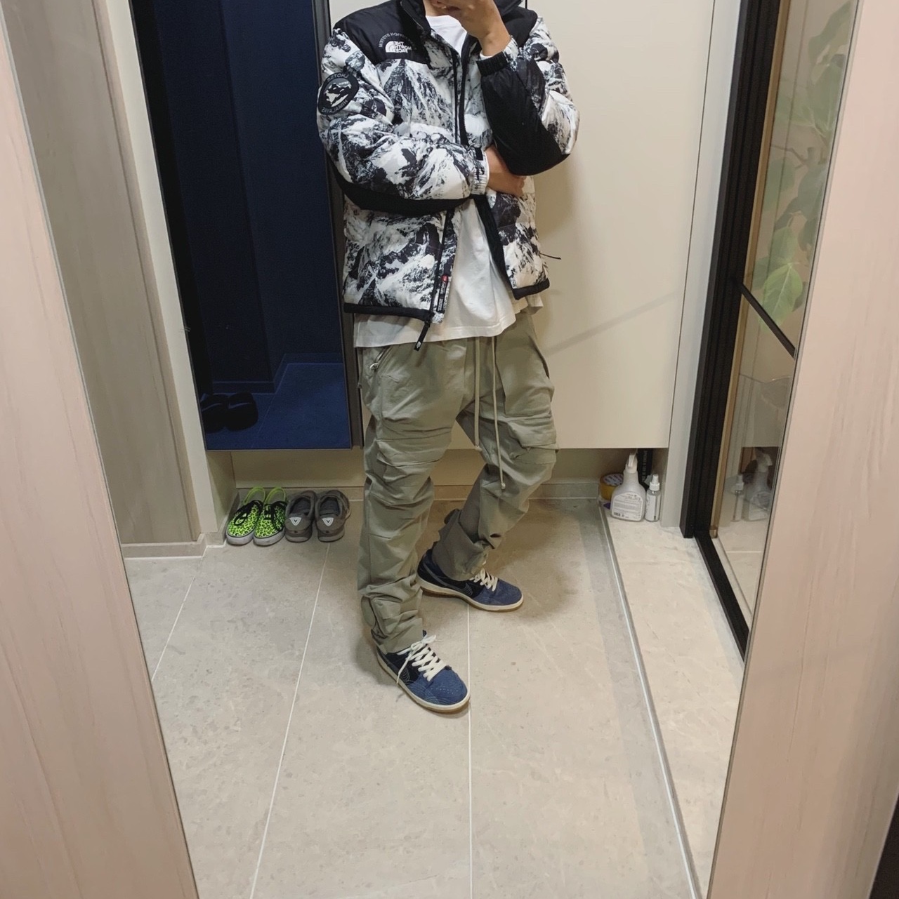 Nike SB Dunk Low Pro Mystic Navy 착용 스타일