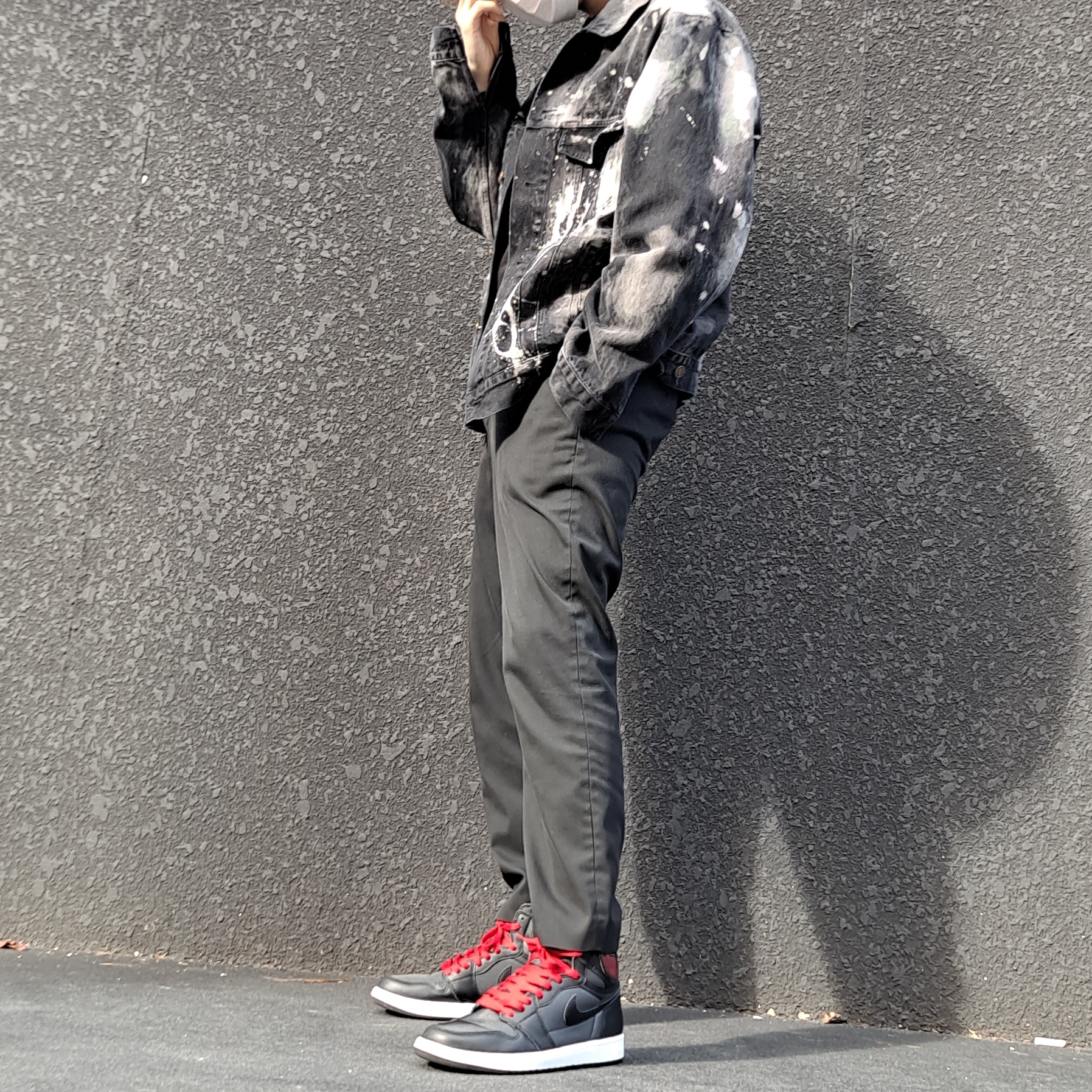 Jordan 1 Retro High OG Black Gym Red Black 착용 스타일