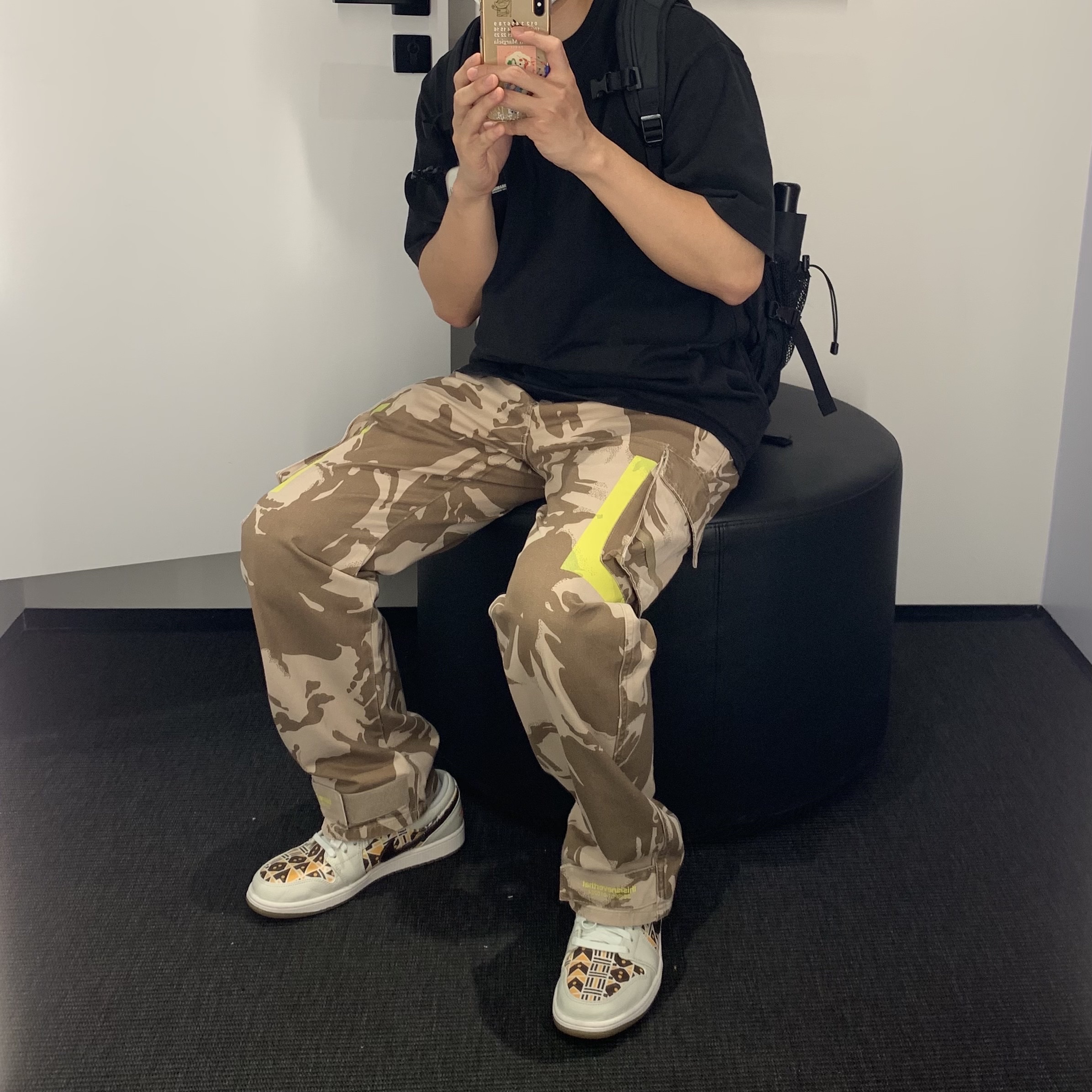 Jordan 1 Low Quai 54 Sail Brown 착용 스타일