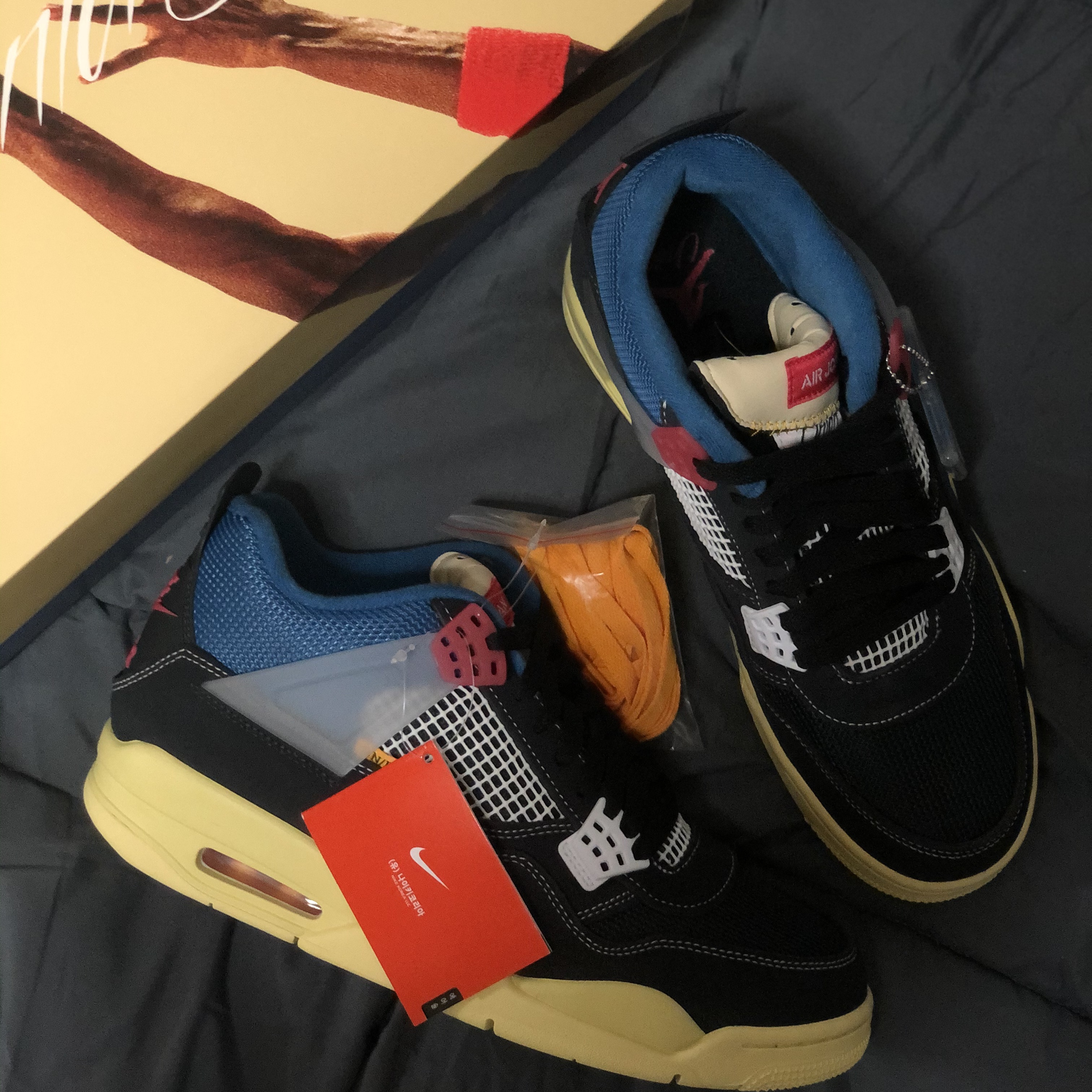 Jordan 4 x Union Retro Off Noir 착용 스타일