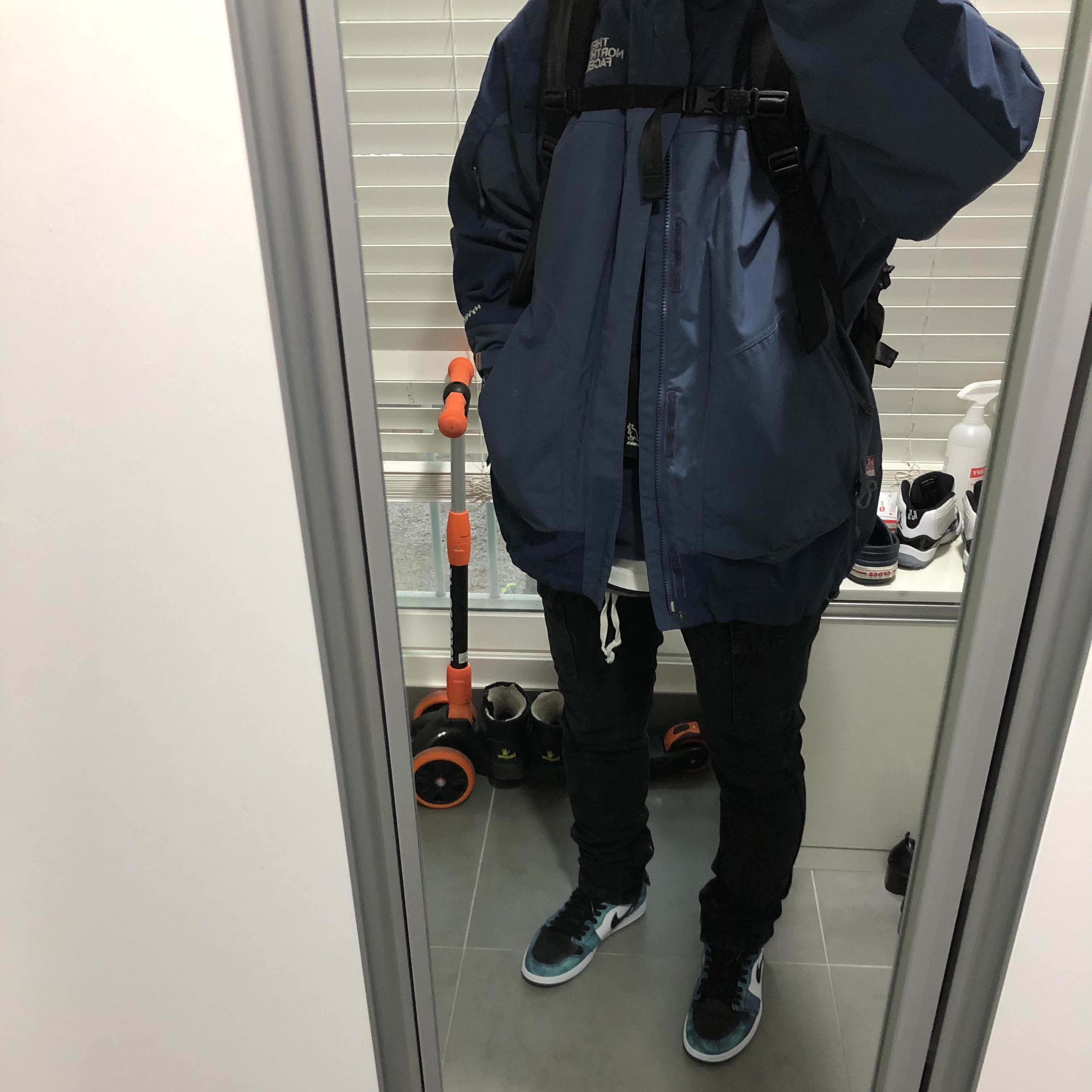 (W) Jordan 1 Retro High Tie-Dye 착용 스타일 - 2