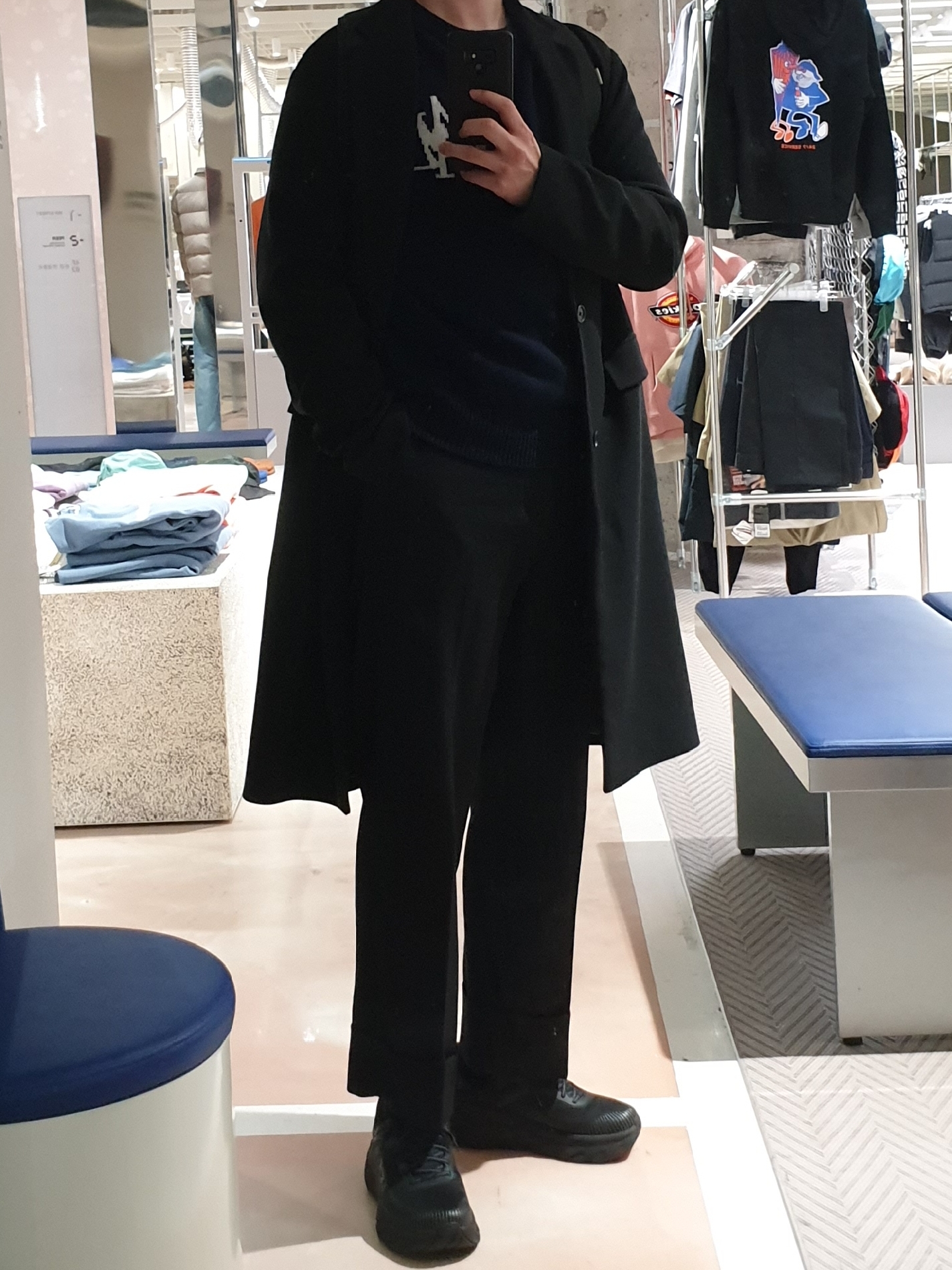 Hoka Bondi 7 Black - Wide 착용 스타일