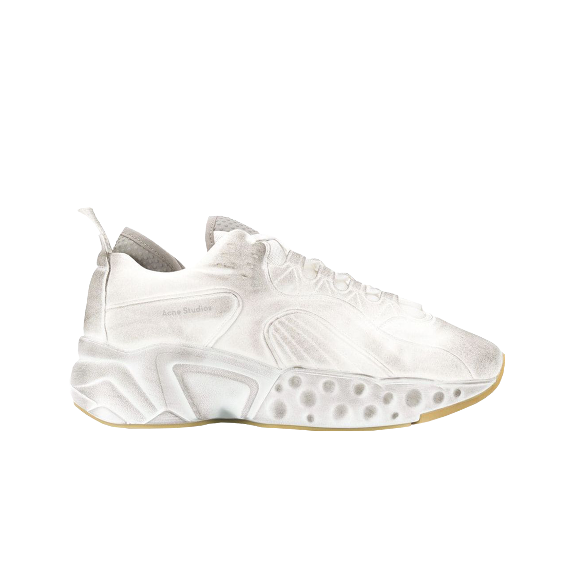 BD0005-100 Acne Studios Rockaway Tumbled Sneakers White