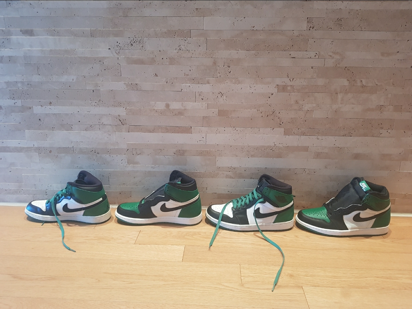 Jordan 1 Retro High OG Pine Green 착용 스타일 - 2