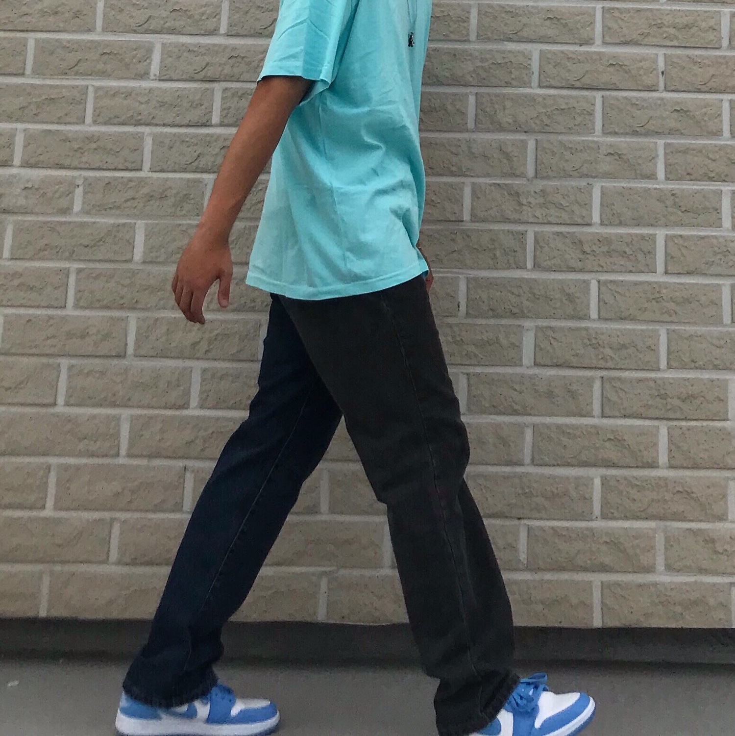 (W) Jordan 1 Low UNC University Blue 착용 스타일