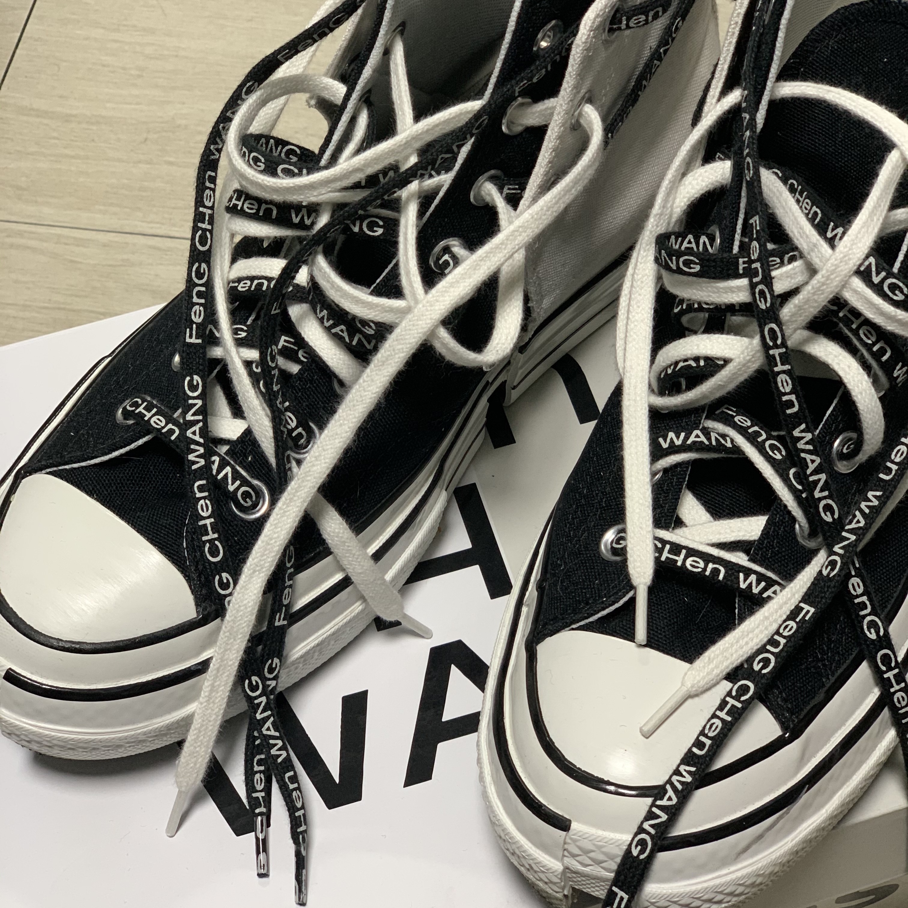 Converse x Feng Chen Wang Chuck 70 2-in-1 Natural Ivory Black 착용 스타일