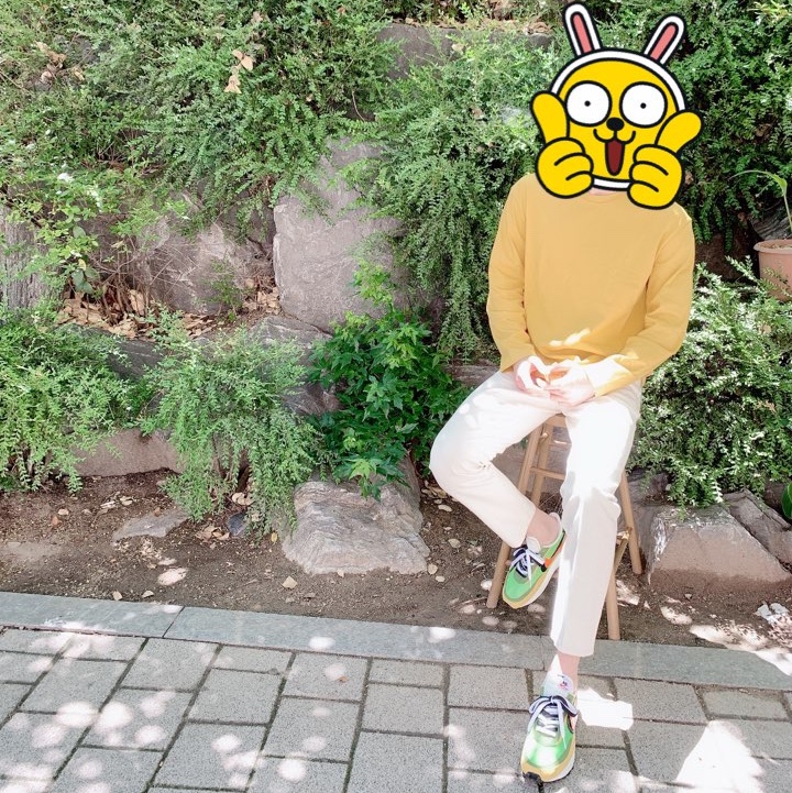 Nike x Sacai LDWaffle Green Multi 착용 스타일