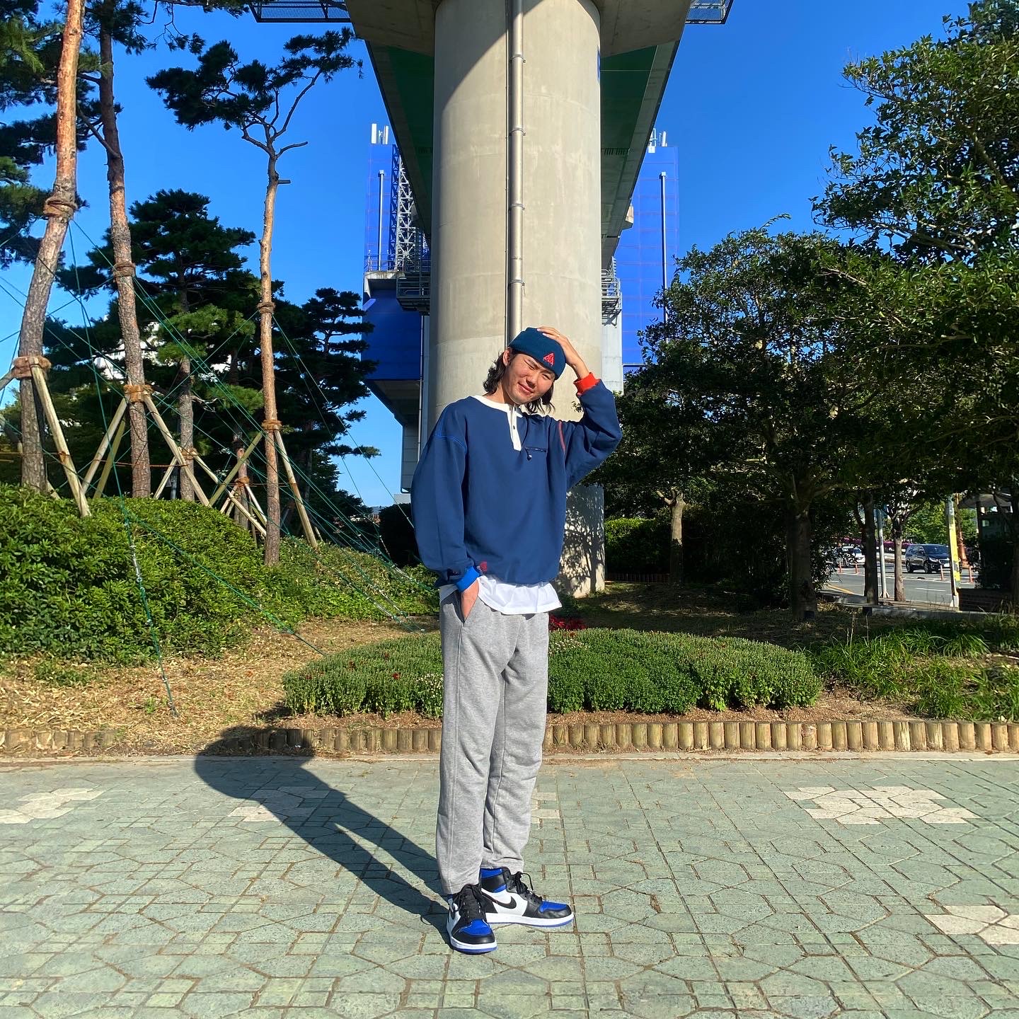 Jordan 1 Retro High OG Royal Toe 착용 스타일 - 1