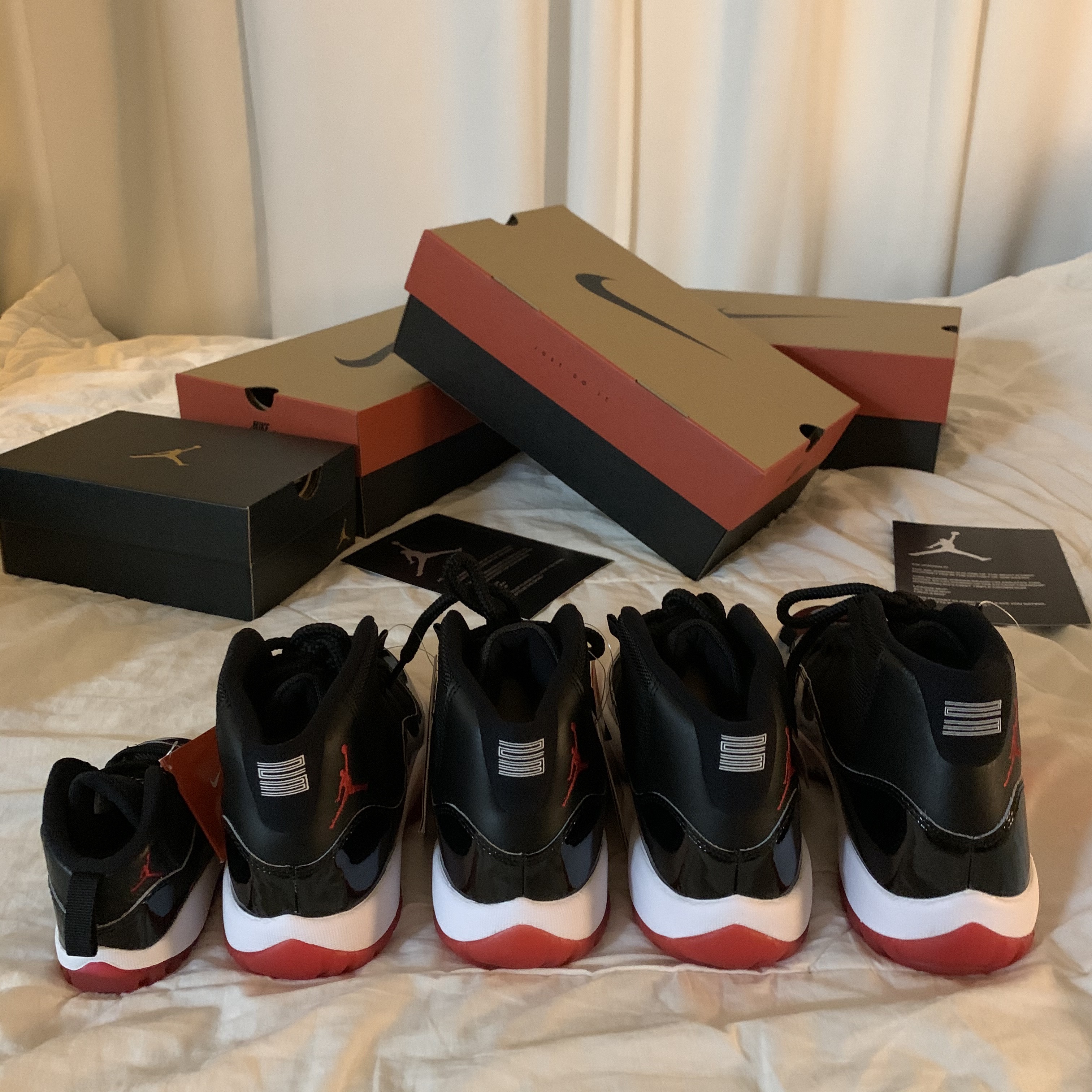 Jordan 11 Retro Bred 2019, (GS) Jordan 11 Retro Bred 2019 착용 스타일 - 3