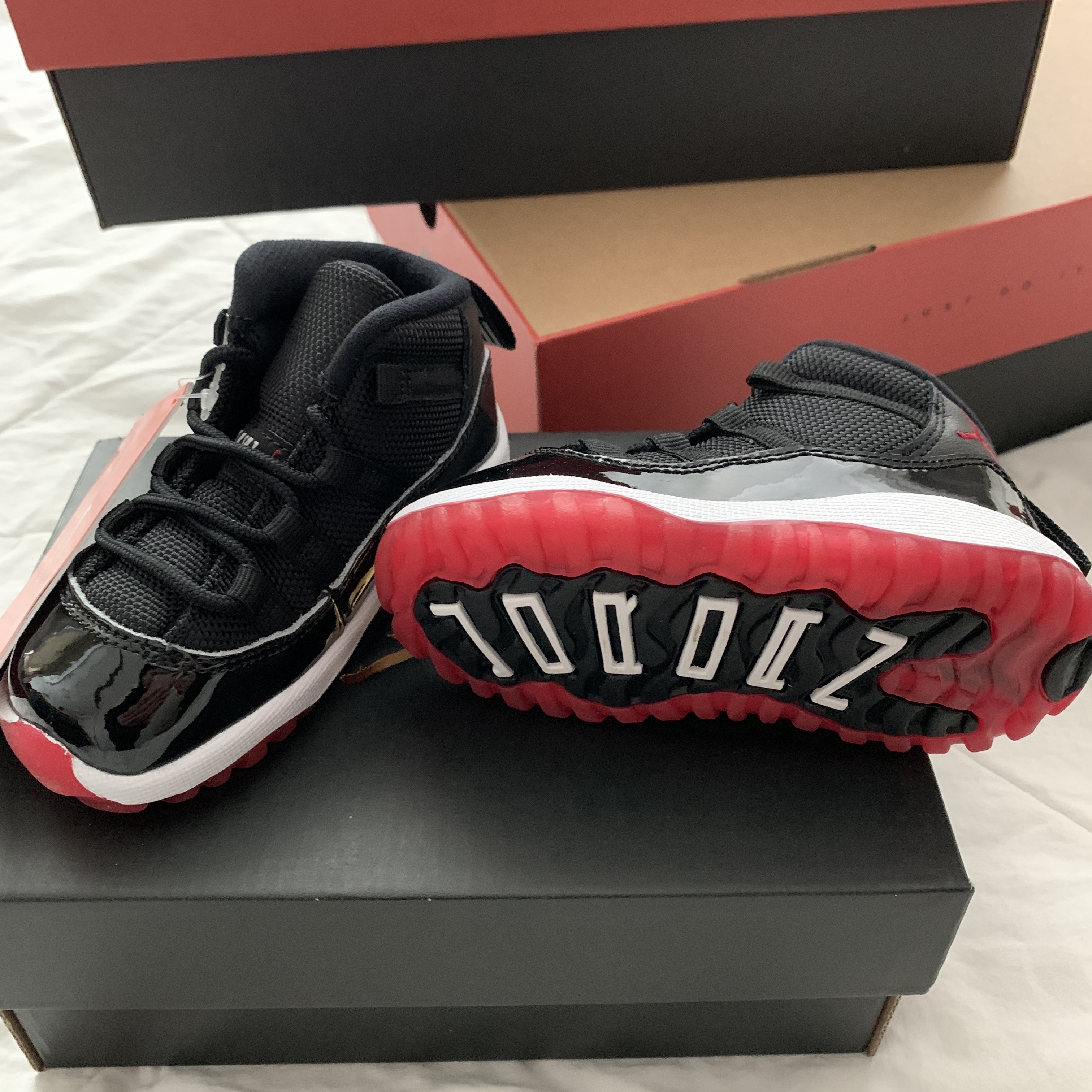 Jordan 11 Retro Bred 2019, (GS) Jordan 11 Retro Bred 2019 착용 스타일 - 4