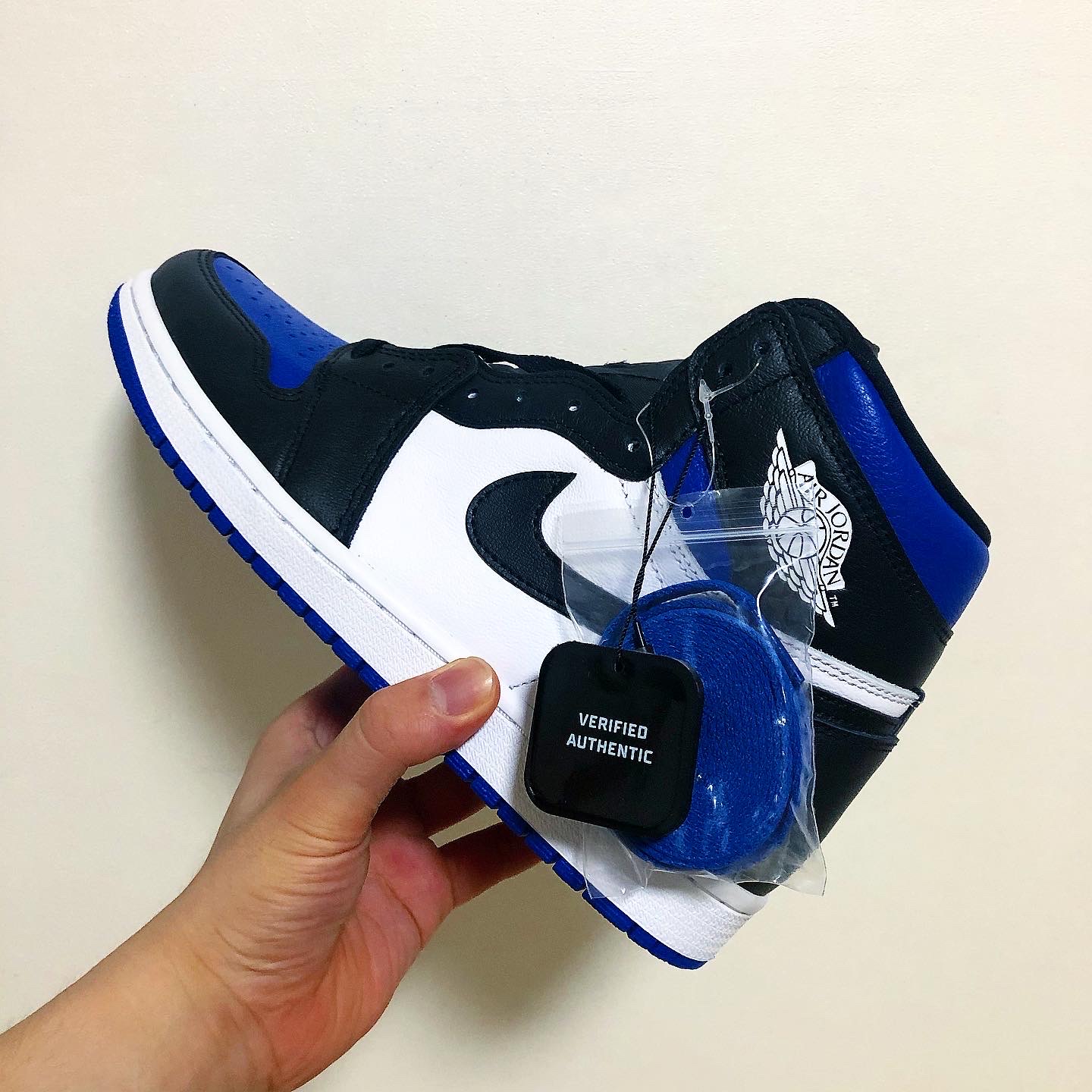 Jordan 1 Retro High OG Royal Toe, (GS) Jordan 1 Retro High OG Royal Toe 착용 스타일
