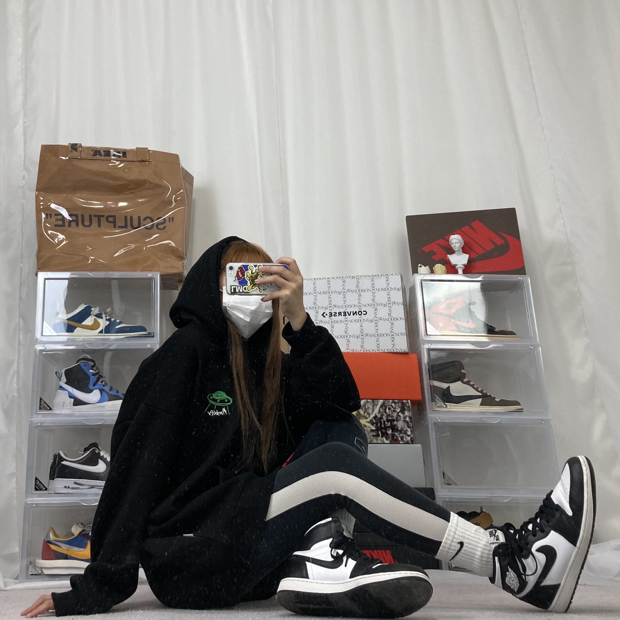 Jordan 1 Retro High OG Black White 2014, Nike x Sacai LDWaffle Blue Multi ์ฐฉ์ฉ ์คํ์ผ - 2