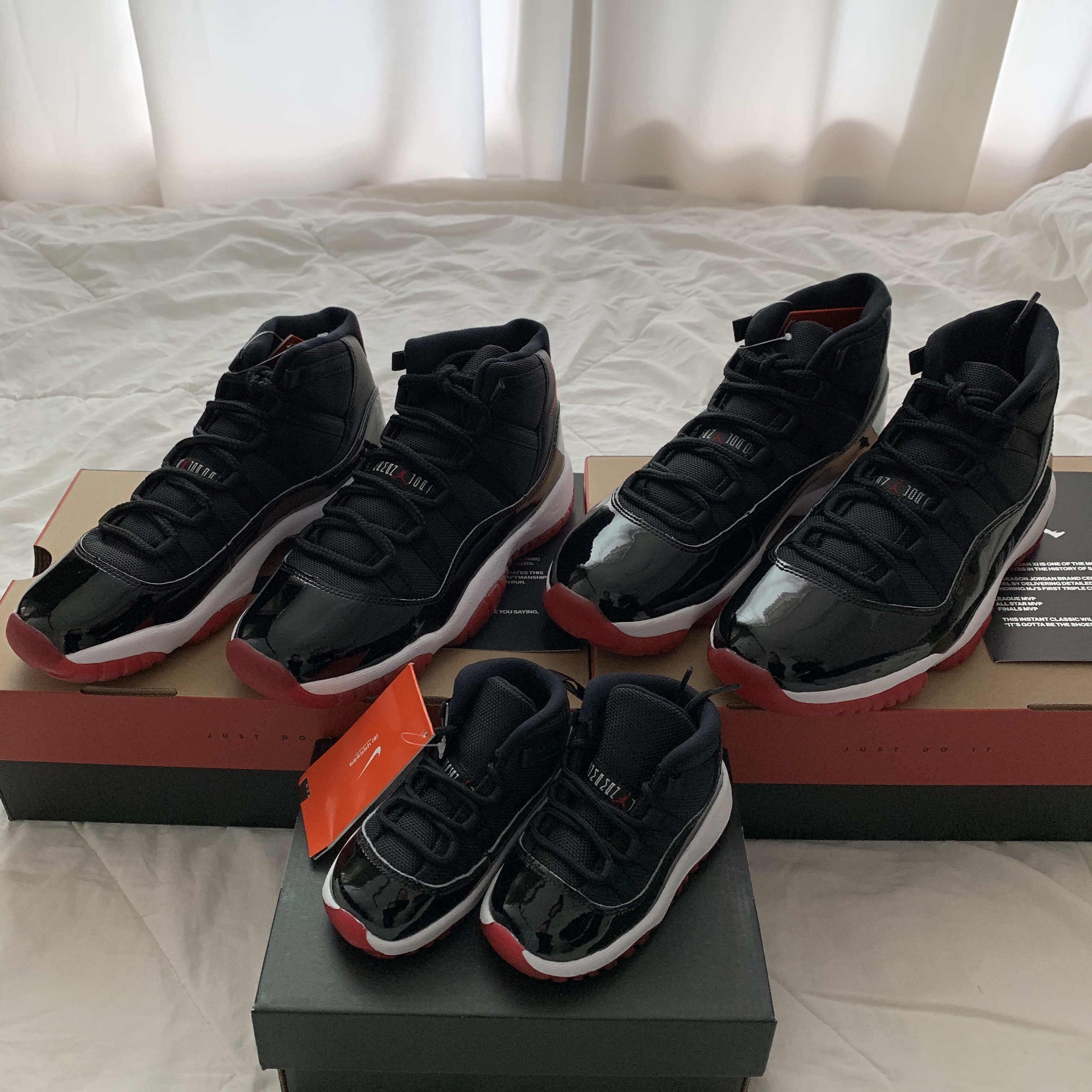 Jordan 11 Retro Bred 2019, (GS) Jordan 11 Retro Bred 2019 착용 스타일 - 2