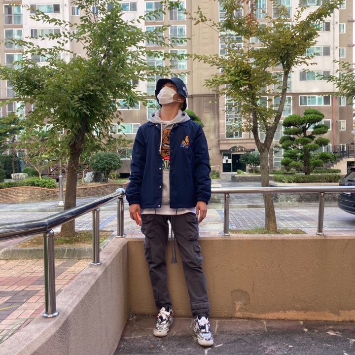 Nike x Peaceminusone Air Force 1 Low Para-Noise 착용 스타일