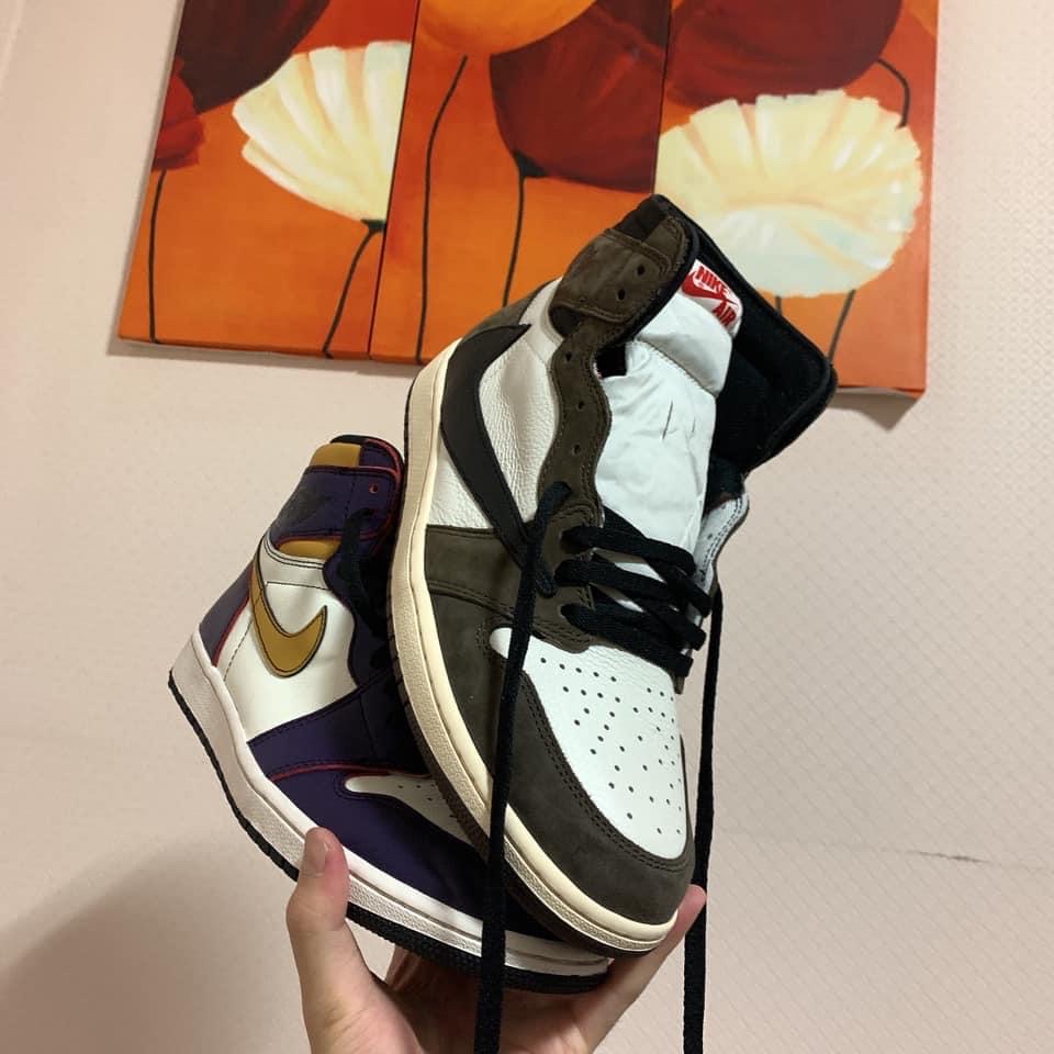 Jordan 1 x Travis Scott Retro High OG SP Mocha, Jordan 1 Retro High OG Defiant SB LA to Chicago 착용 스타일