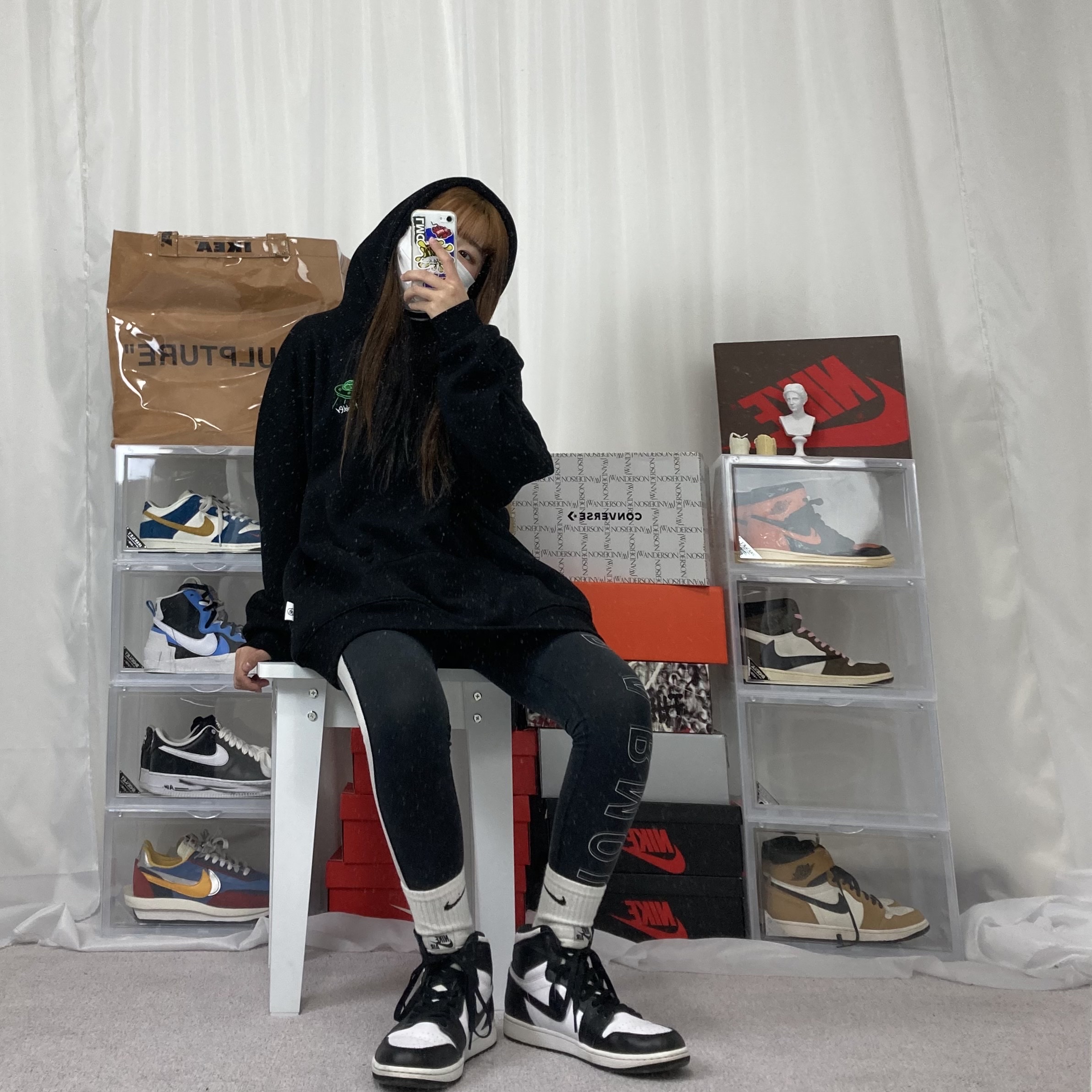 Jordan 1 Retro High OG Black White 2014, Nike x Sacai LDWaffle Blue Multi ์ฐฉ์ฉ ์คํ์ผ - 1