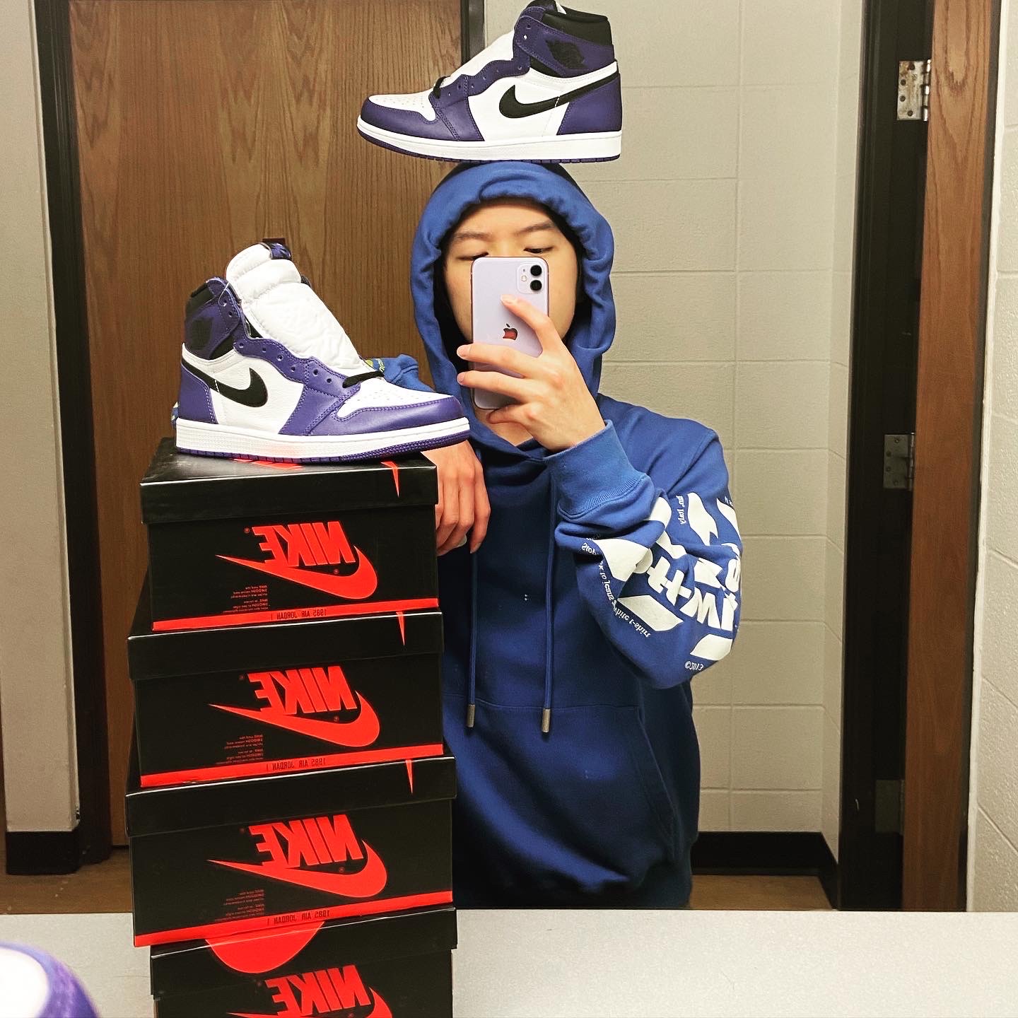 Jordan 1 Retro High OG Court Purple 2020 착용 스타일