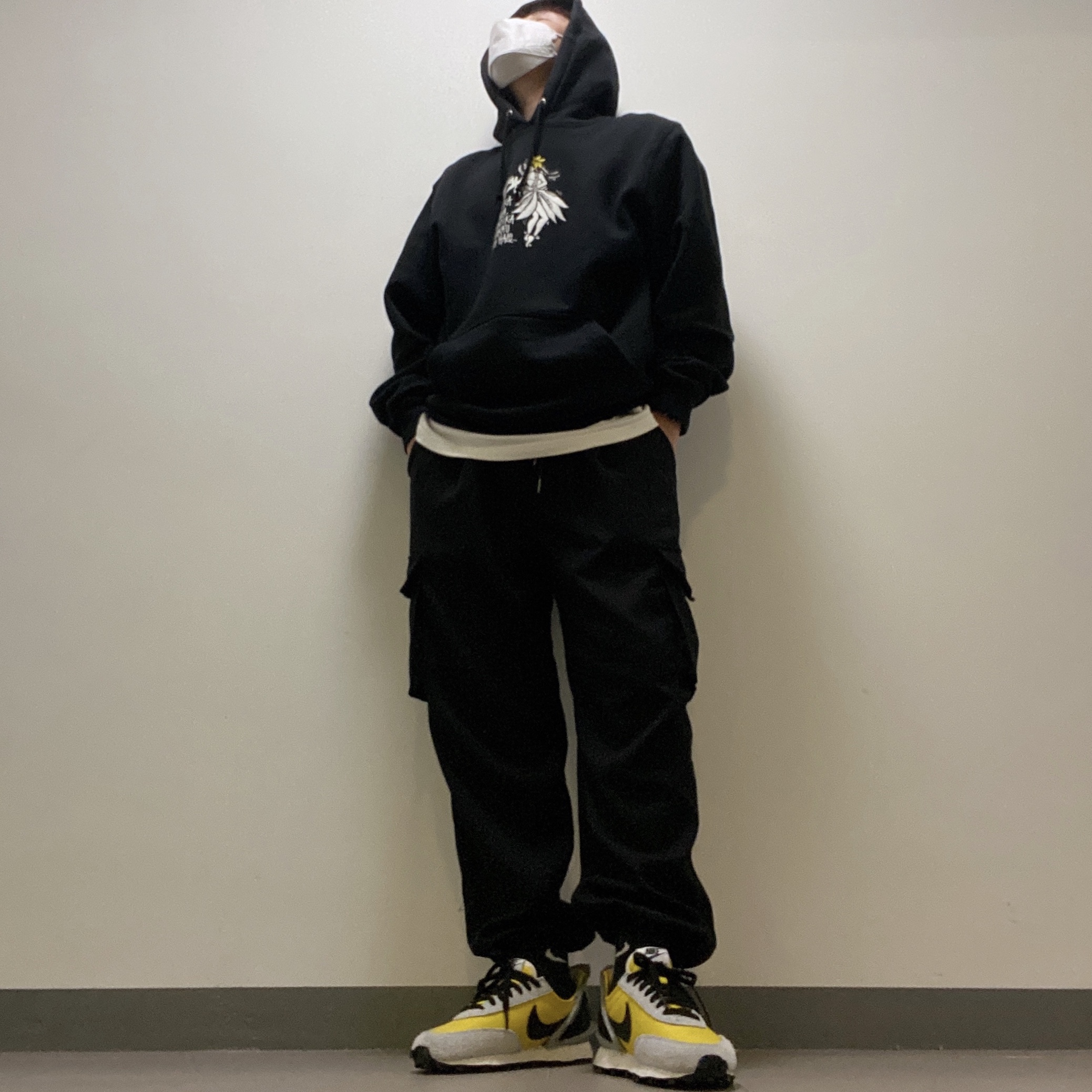 Nike x Undercover Daybreak Bright Citron 착용 스타일 - 1