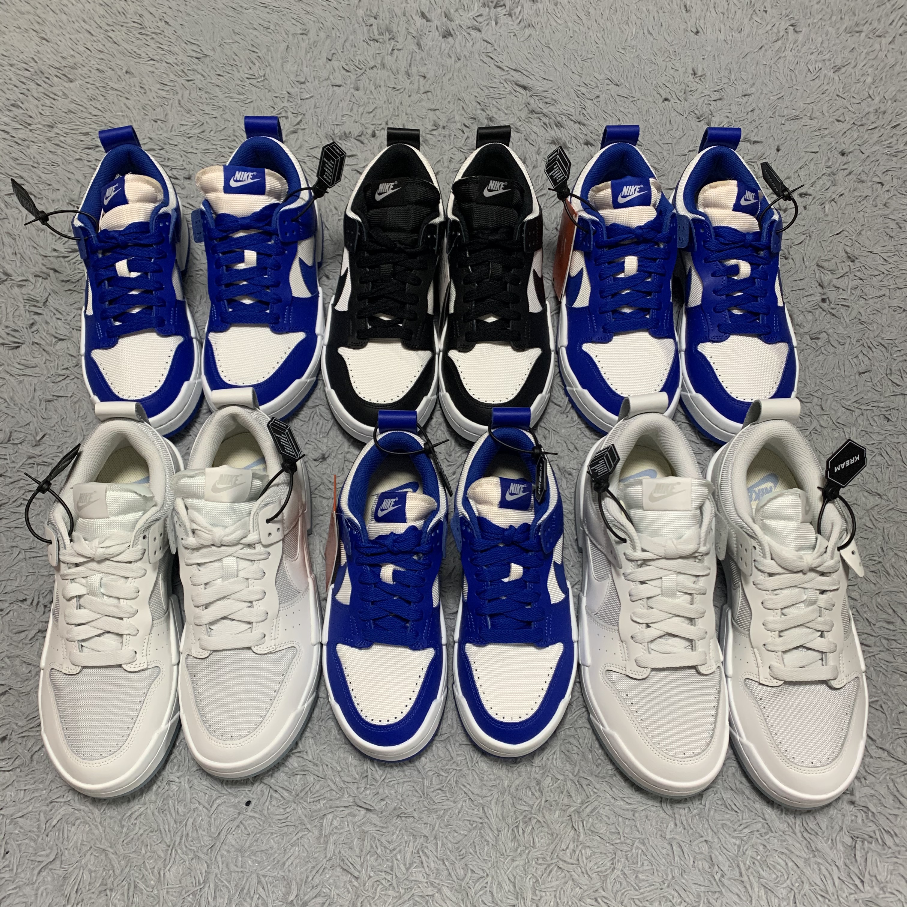 (W) Nike Dunk Low Disrupt Black White, (W) Nike Dunk Low Disrupt Game Royal 착용 스타일 - 3