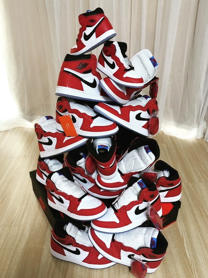 Jordan 1 Retro High Spider-Man Origin Story 착용 스타일