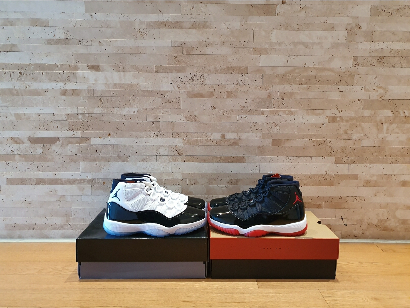 Jordan 11 Retro Concord 2018, Jordan 11 Retro Bred 2019 착용 스타일