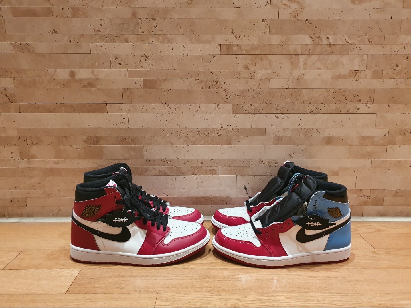 Jordan 1 Retro High Fearless UNC Chicago 착용 스타일