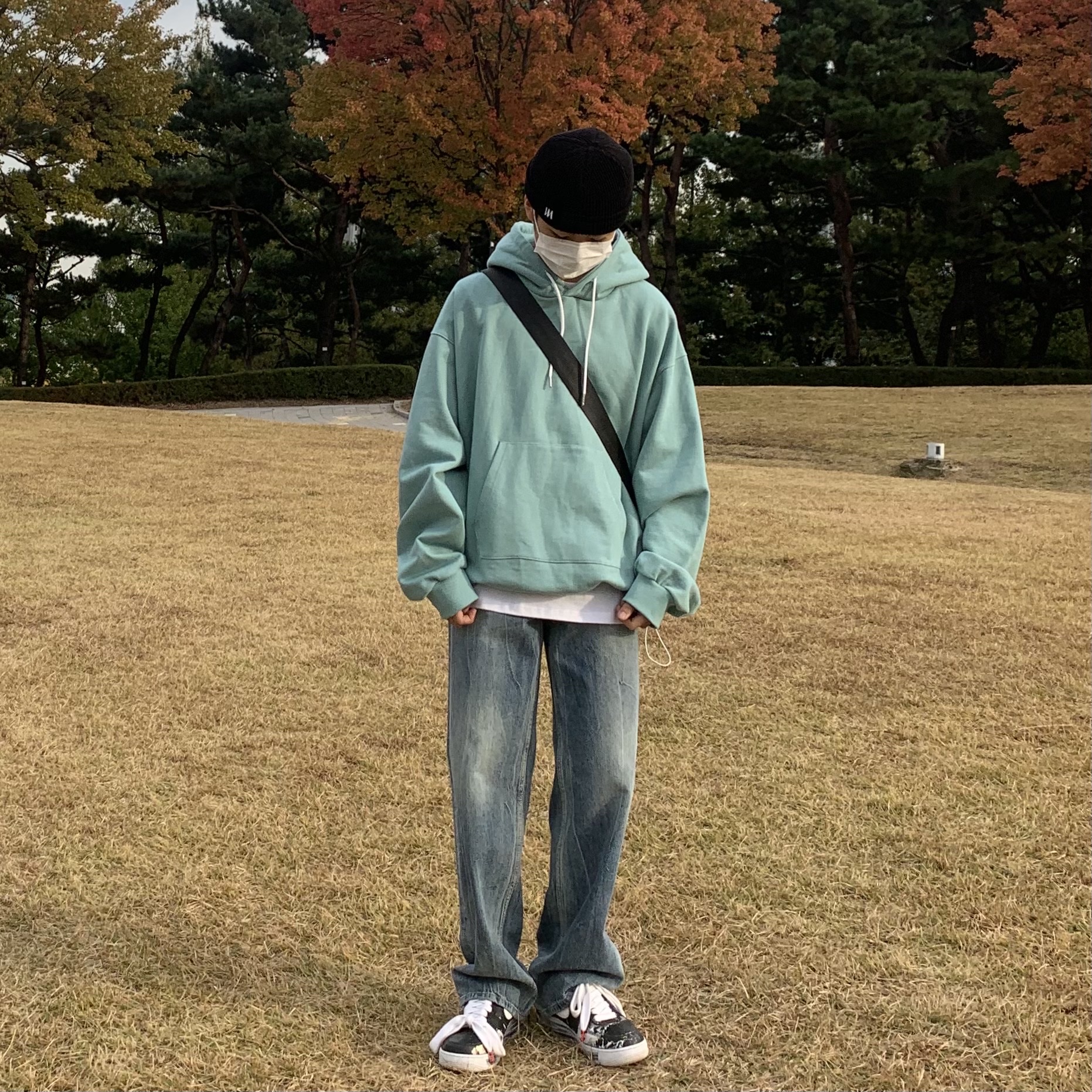 Nike x Peaceminusone Air Force 1 Low Para-Noise 착용 스타일