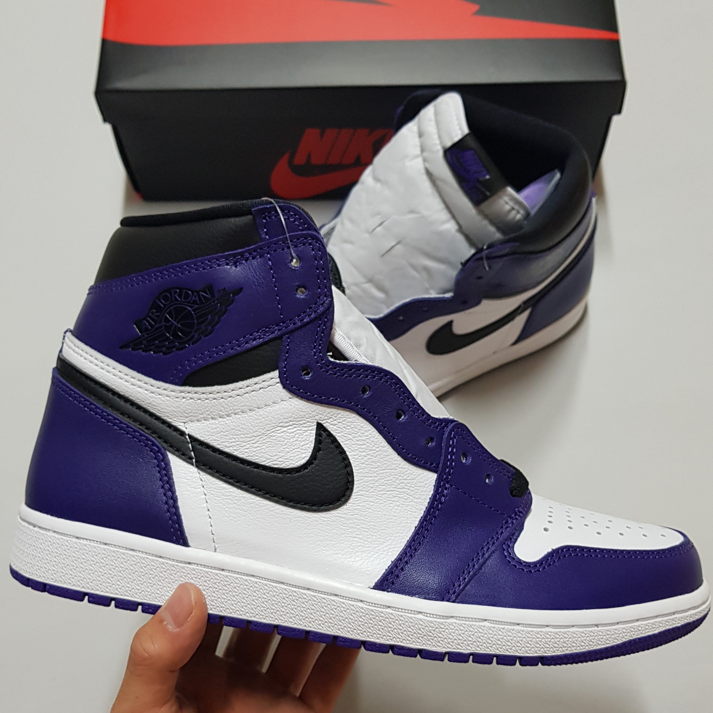 Jordan 1 Retro High OG Court Purple 2020 착용 스타일 - 2