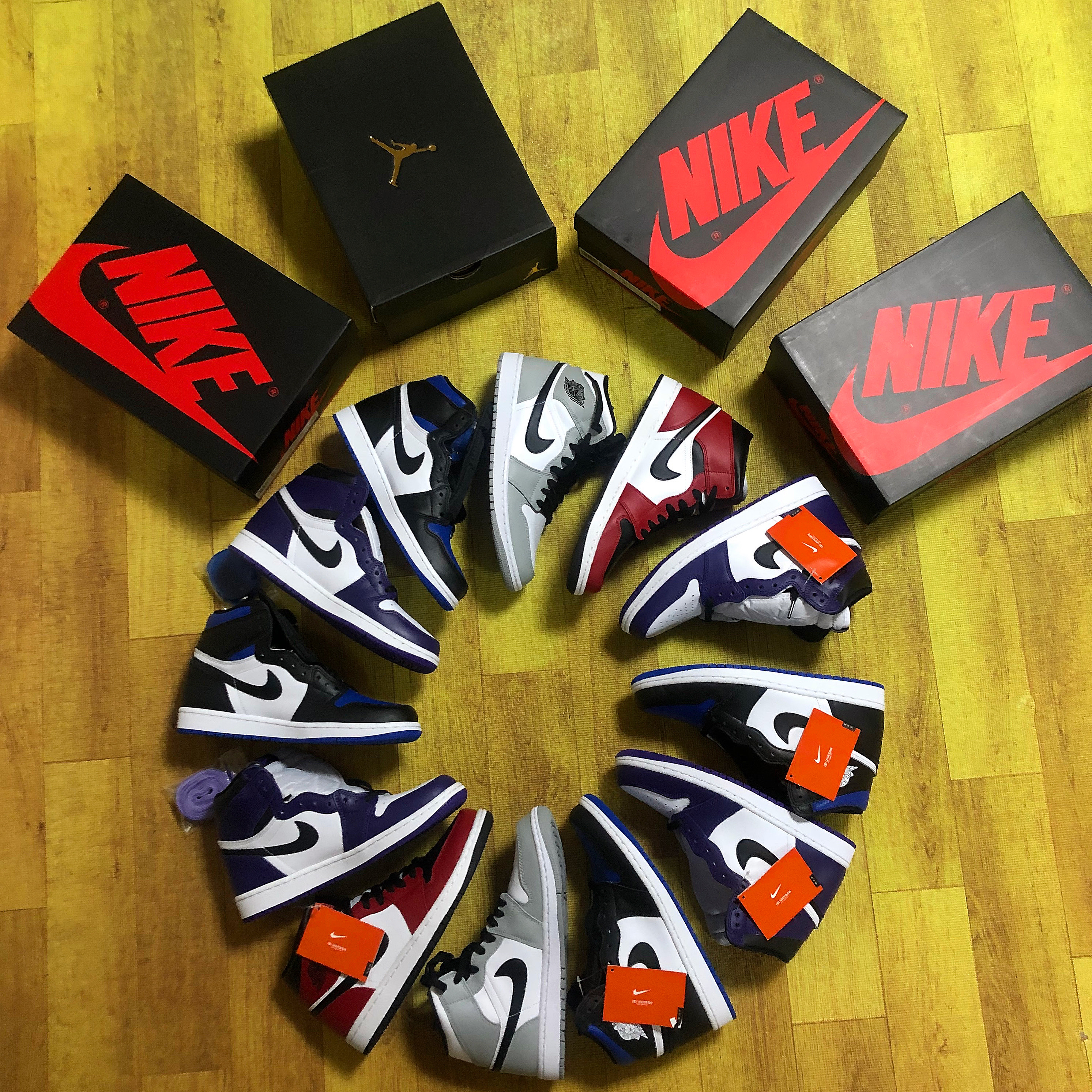Jordan 1 Retro High OG Royal Toe, (GS) Jordan 1 Retro High OG Royal Toe 착용 스타일