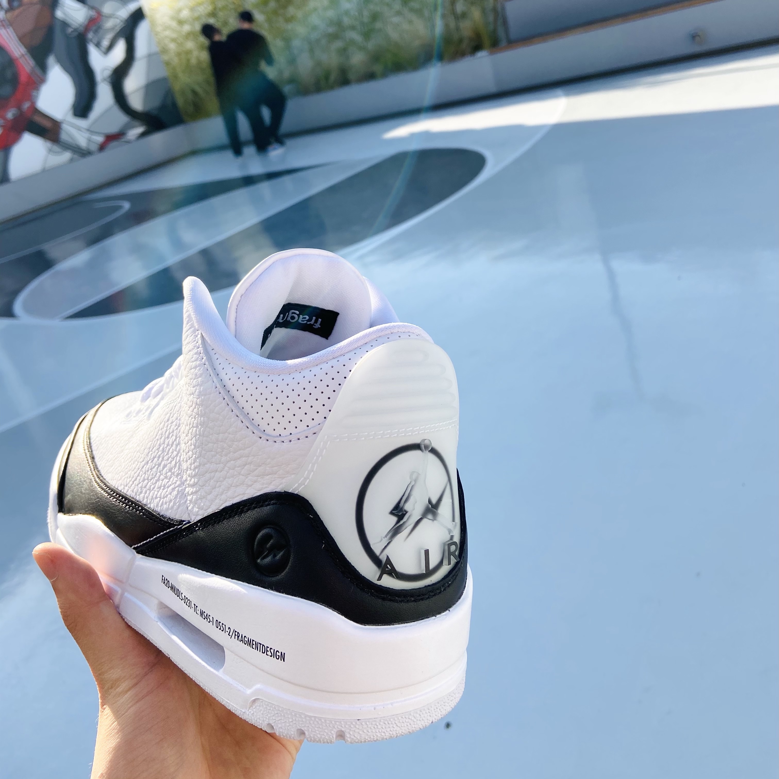 Jordan 3 x Fragment Retro SP White Black 착용 스타일