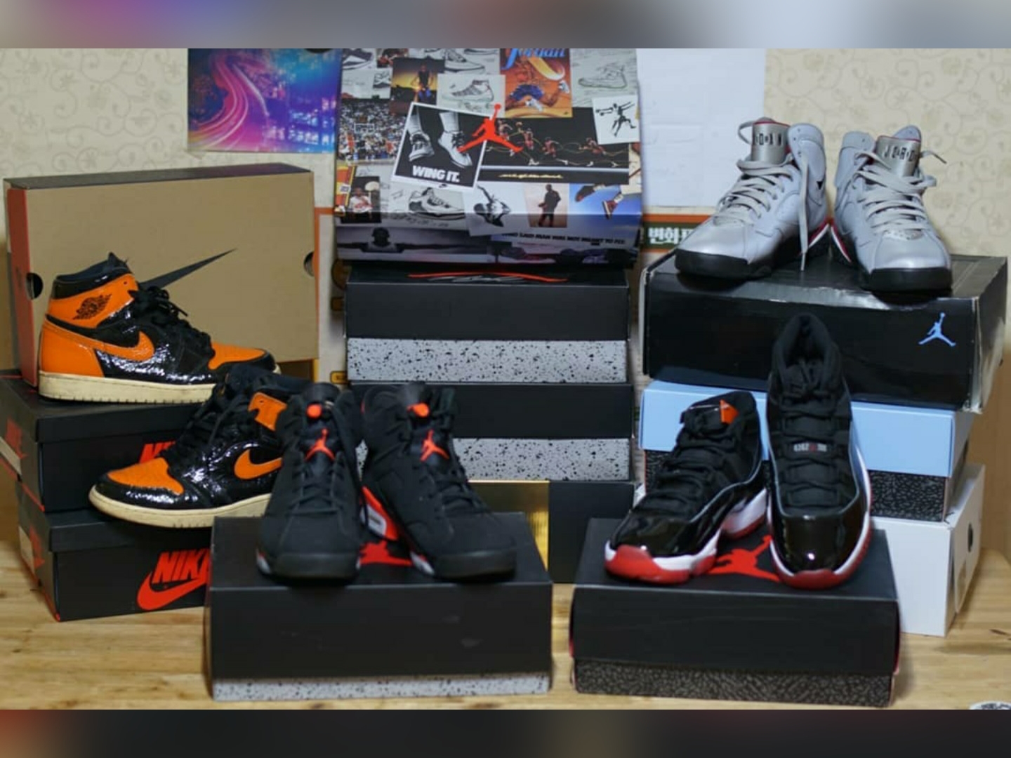 Jordan 6 Retro Infrared 2019, Jordan 11 Retro Bred 2019 착용 스타일