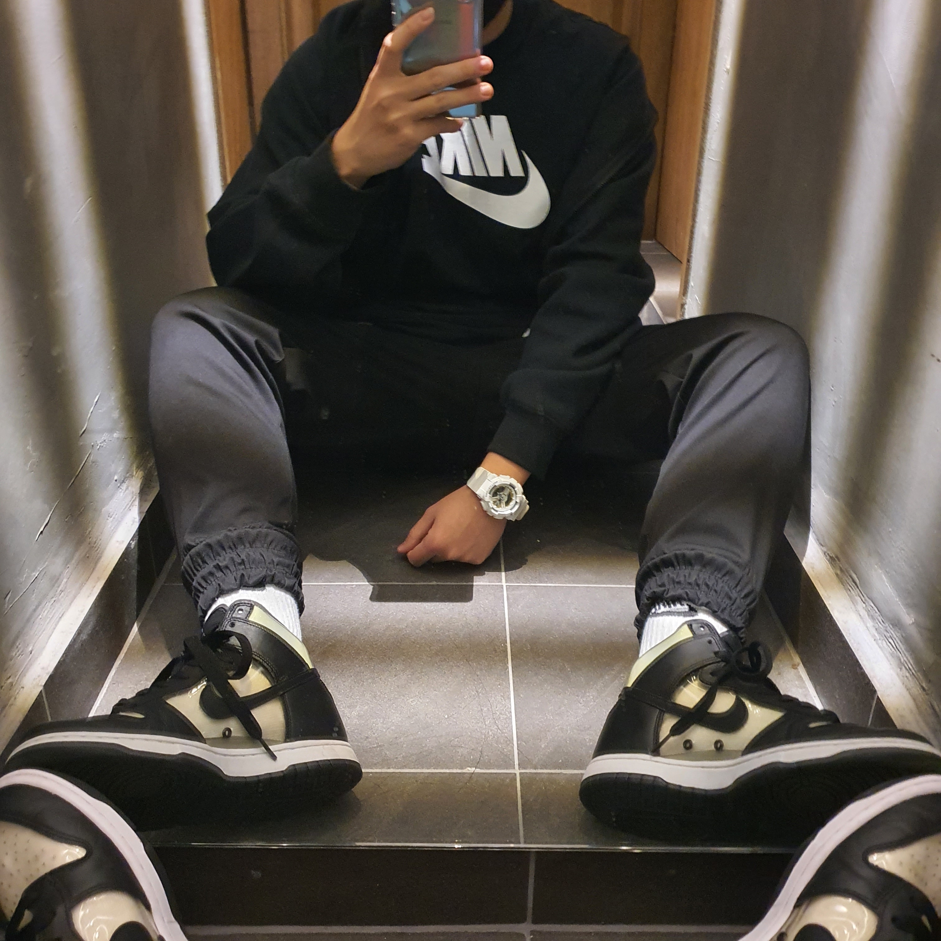 Nike x Comme des Garcons Homme Plus Dunk High Clear 착용 스타일
