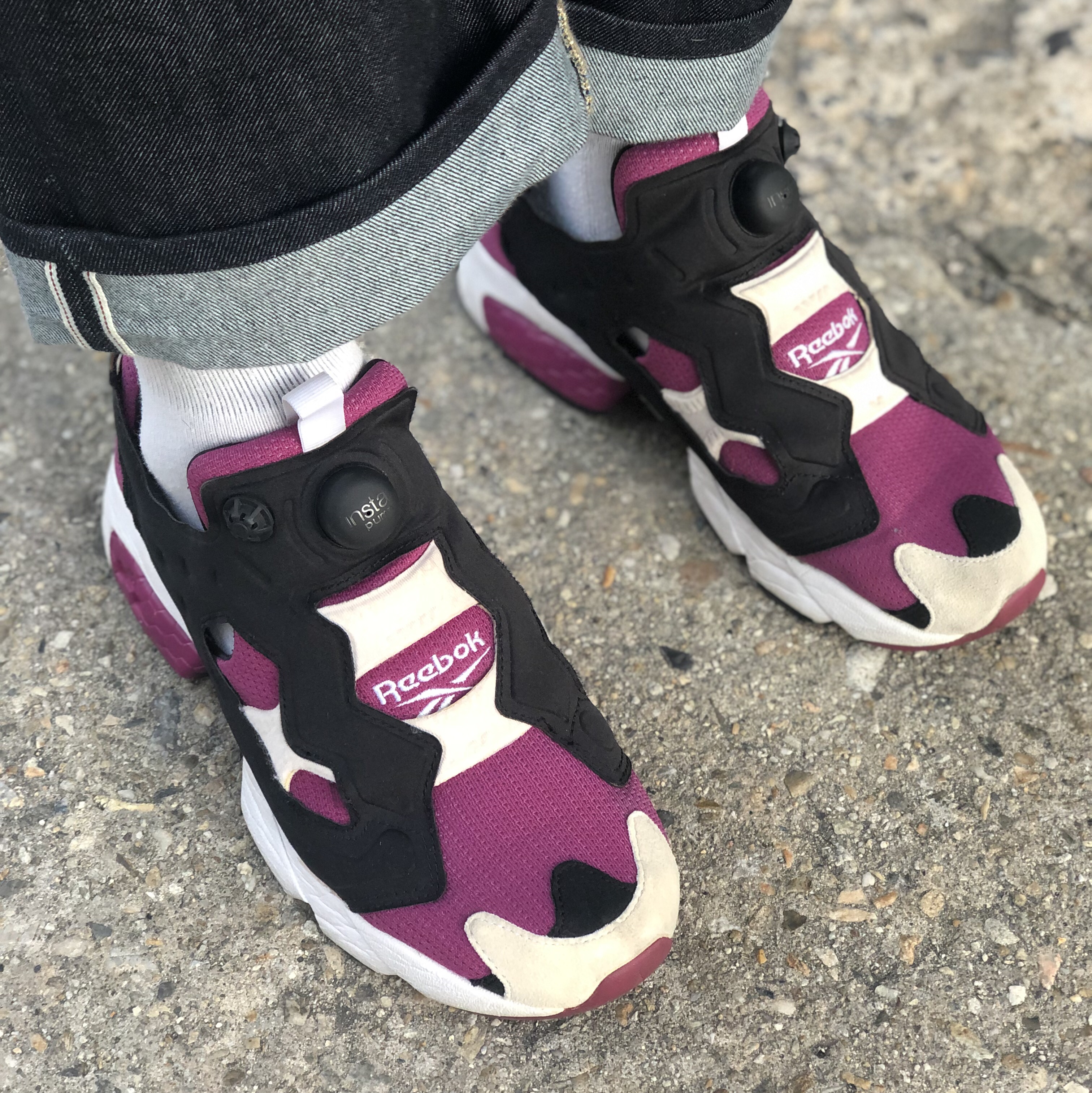 Reebok Instapump Fury Dark Violet 착용 스타일