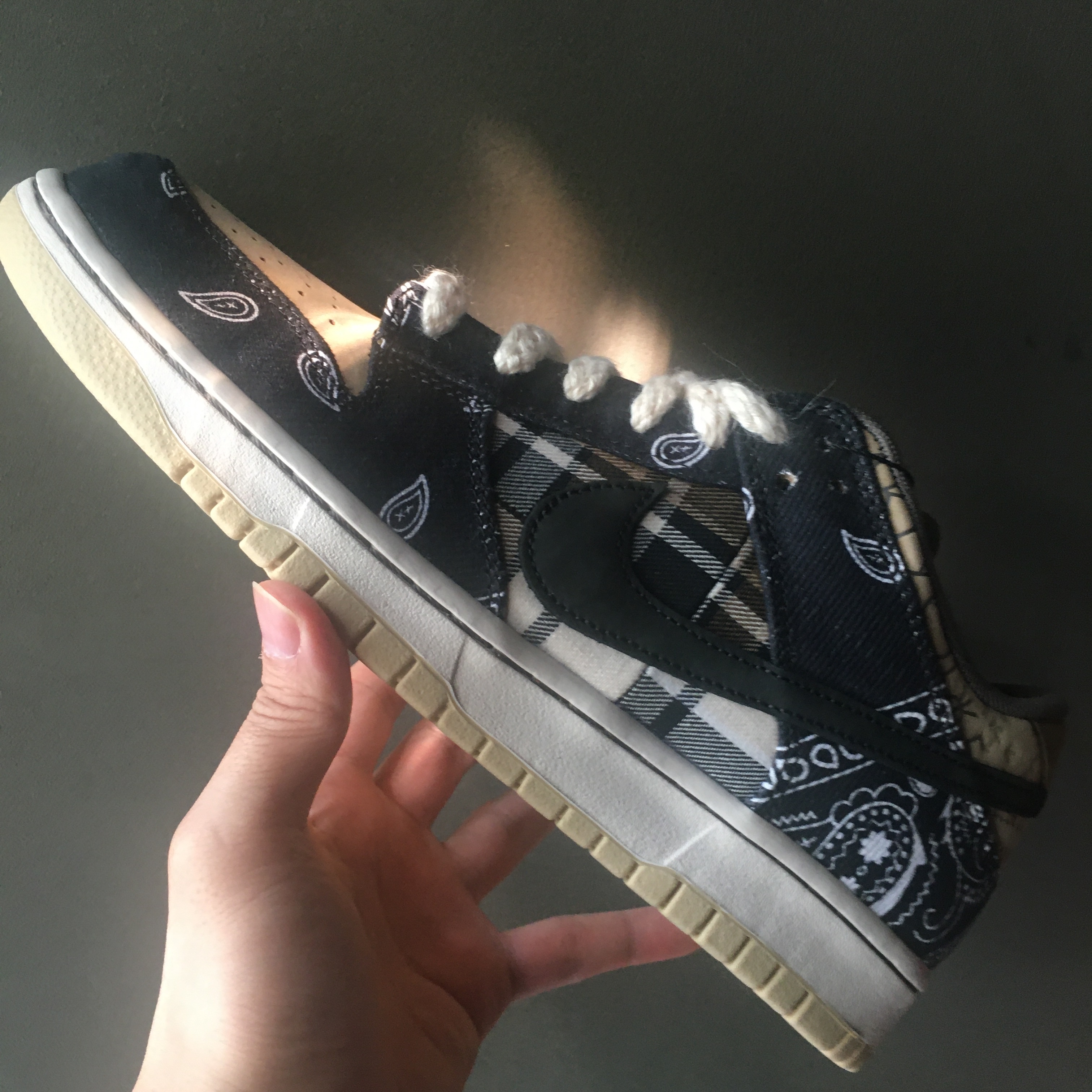 Nike x Travis Scott SB Dunk Low, Nike x Off-White Dunk Low Pine Green 착용 스타일 - 4