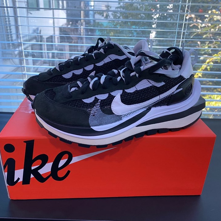 Nike x Sacai VaporWaffle Black White 착용 스타일