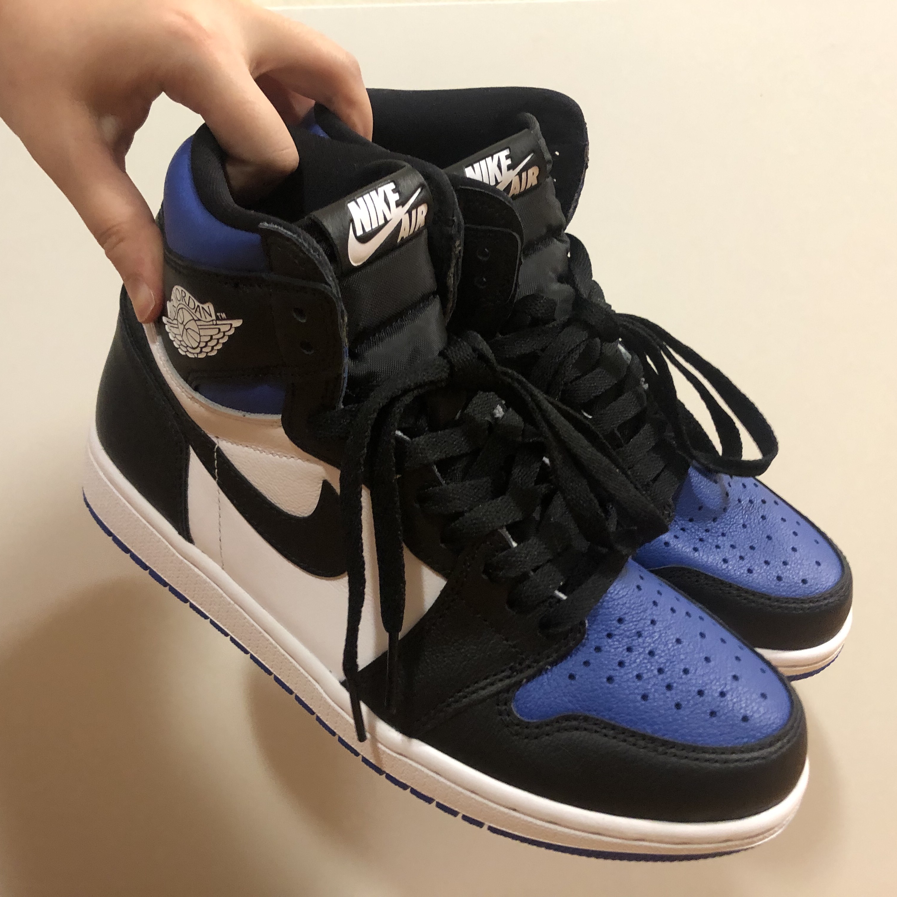 Jordan 1 Retro High OG Royal Toe 착용 스타일