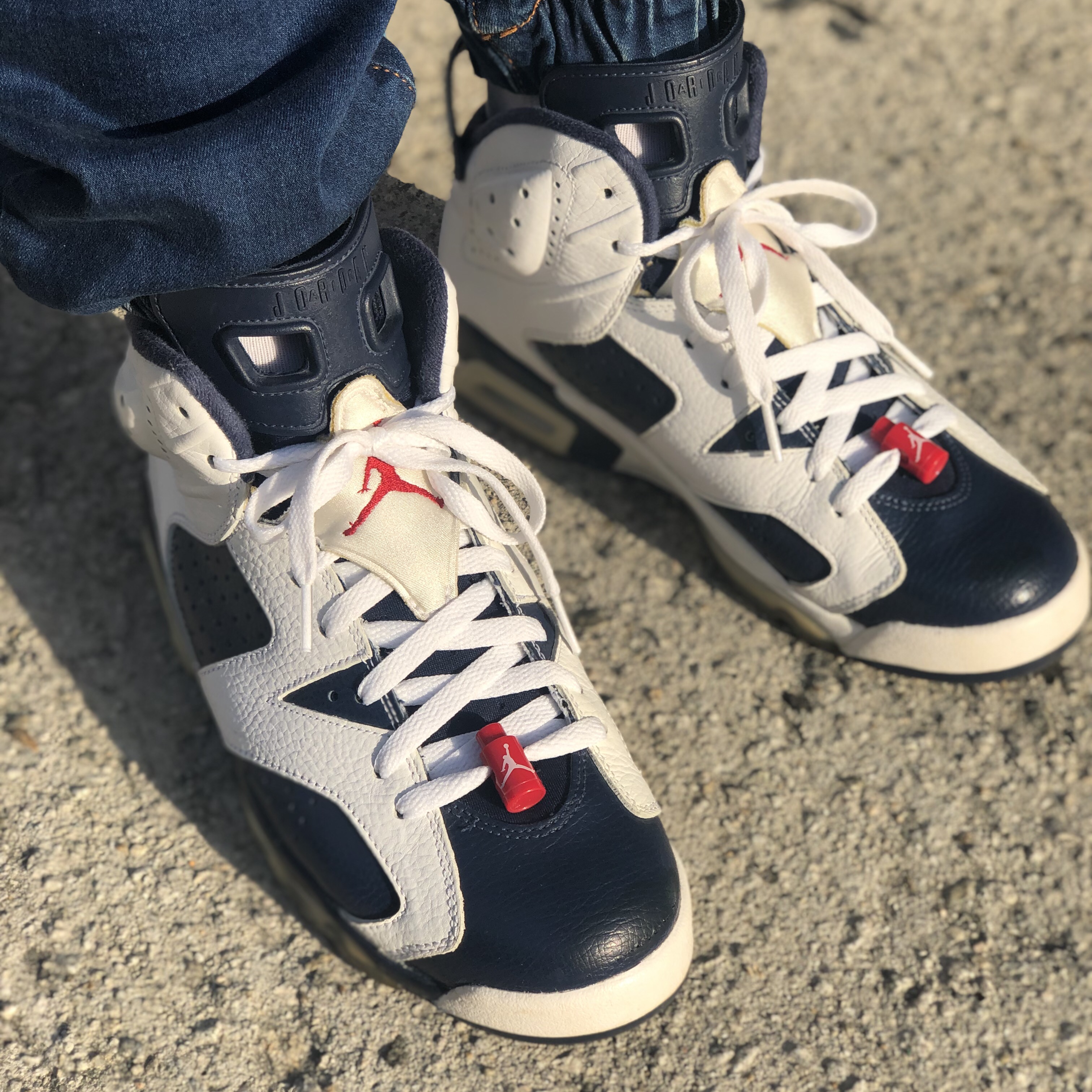 Jordan 6 Retro Olympic Sydney 2000 착용 스타일