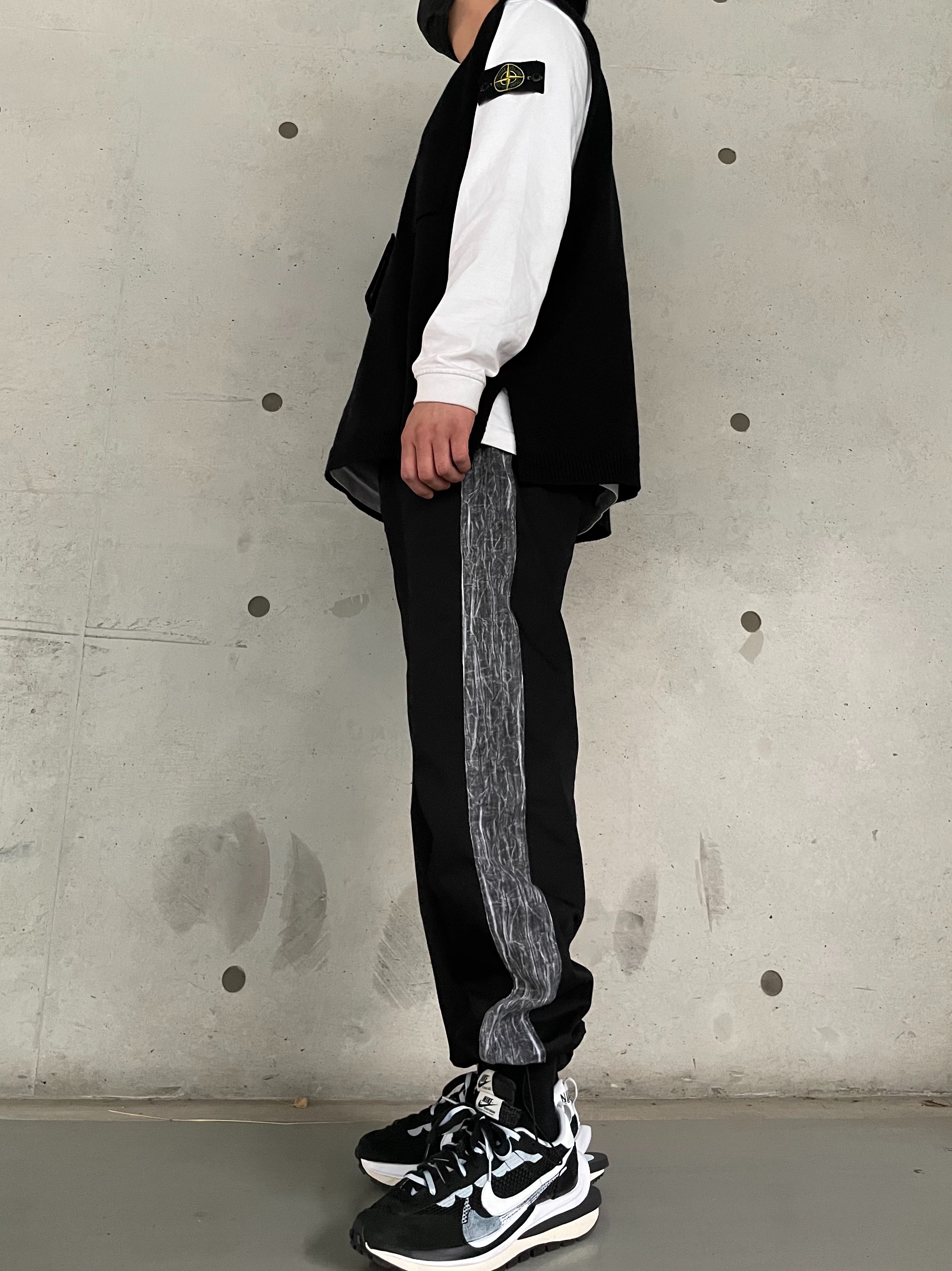 Nike x Sacai VaporWaffle Black White 착용 스타일