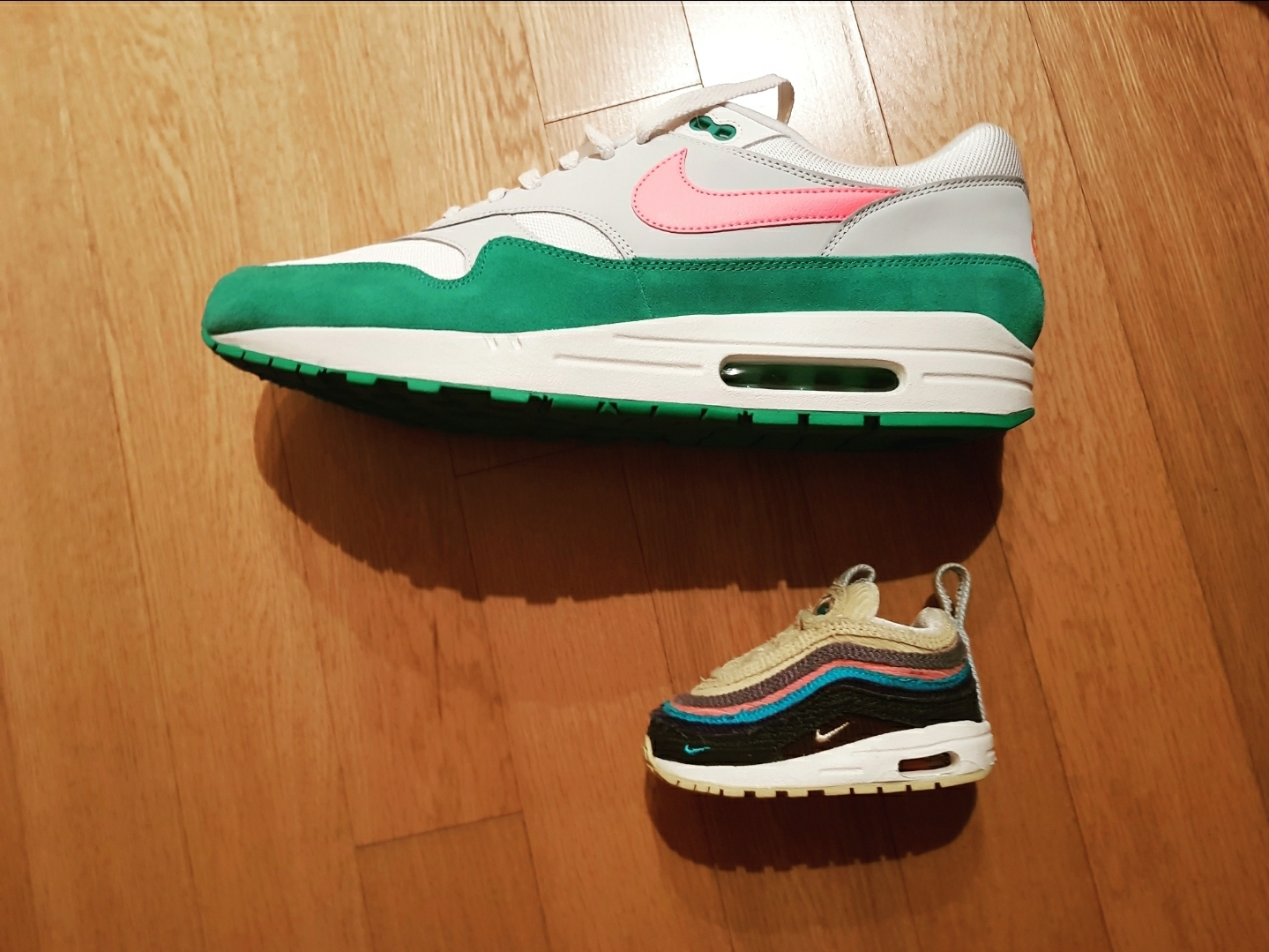 Nike Air Max 1 South Beach, (TD) Nike x Sean Wotherspoon Air Max 1/97 착용 스타일
