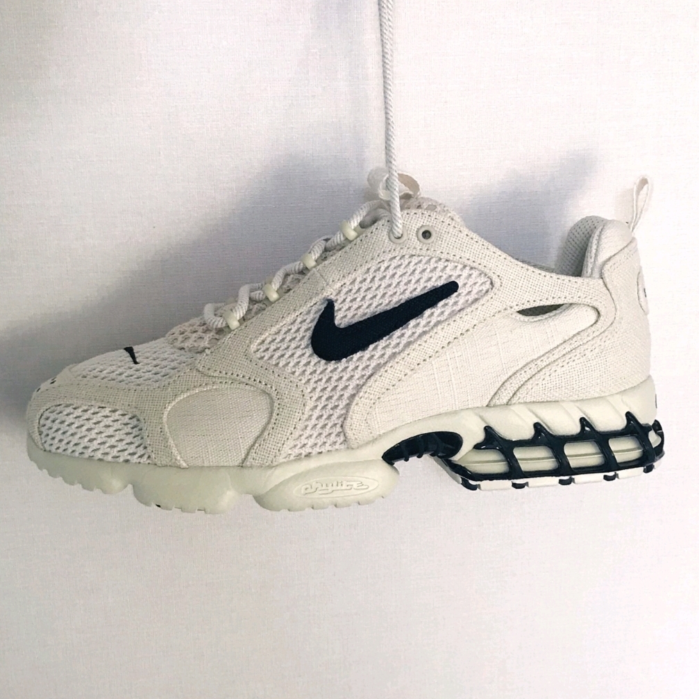 Nike x Stussy Air Zoom Spiridon Cage 2 Fossil 착용 스타일