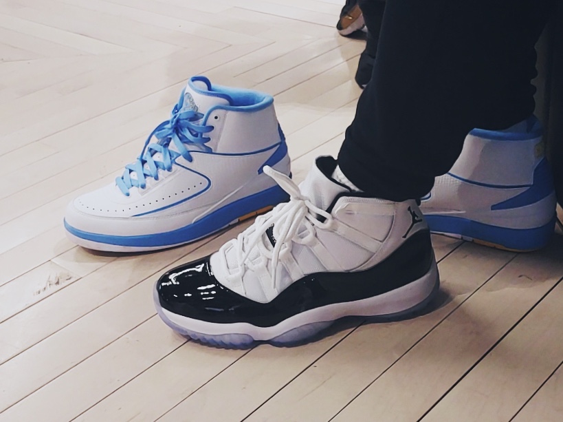 Jordan 11 Retro Concord 2018, Jordan 2 Retro Melo 2018 착용 스타일