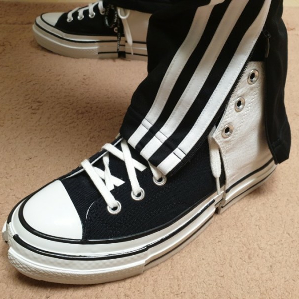 Converse x Feng Chen Wang Chuck 70 2-in-1 Natural Ivory Black 착용 스타일