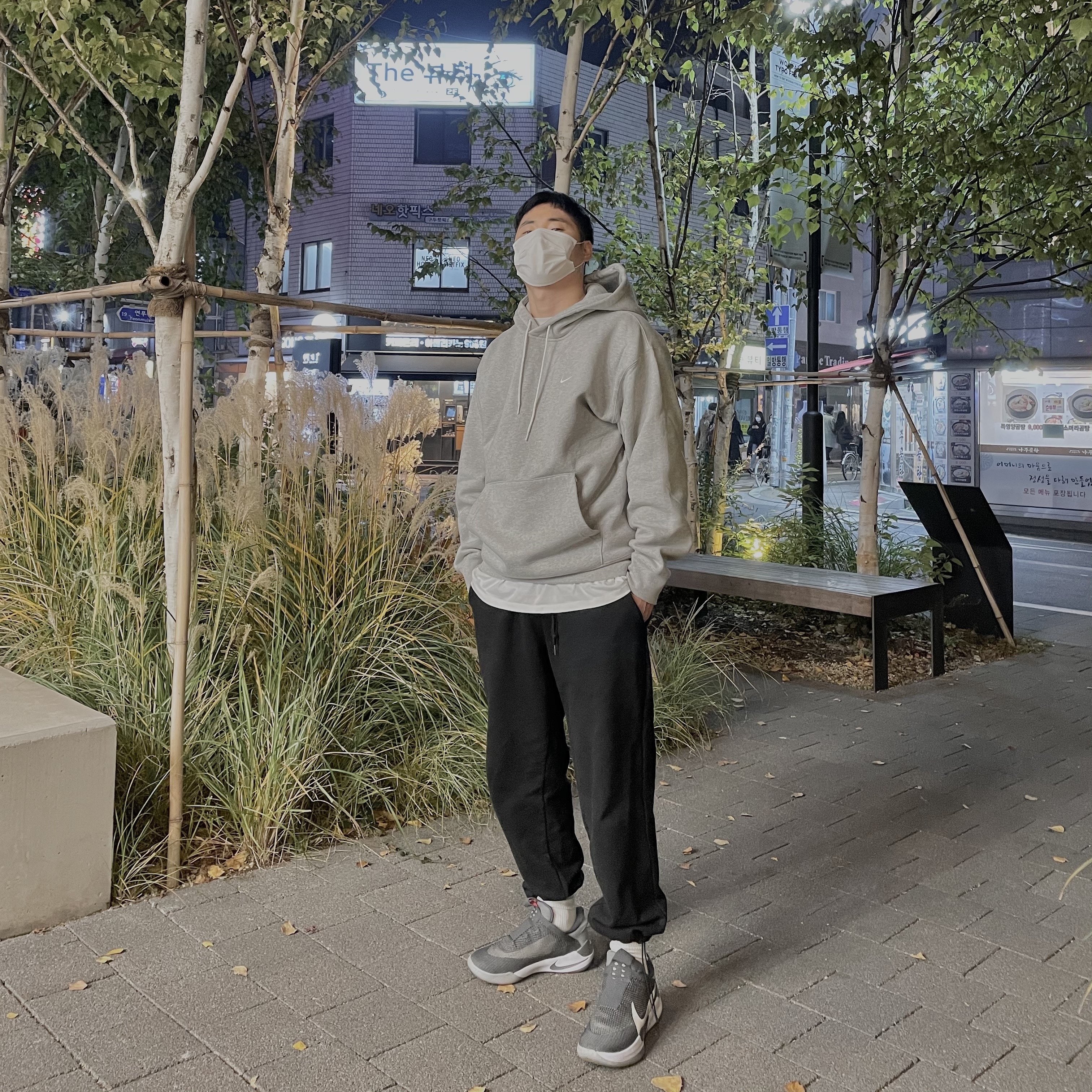 Nike Adapt BB Dark Grey (KR Charger) 착용 스타일