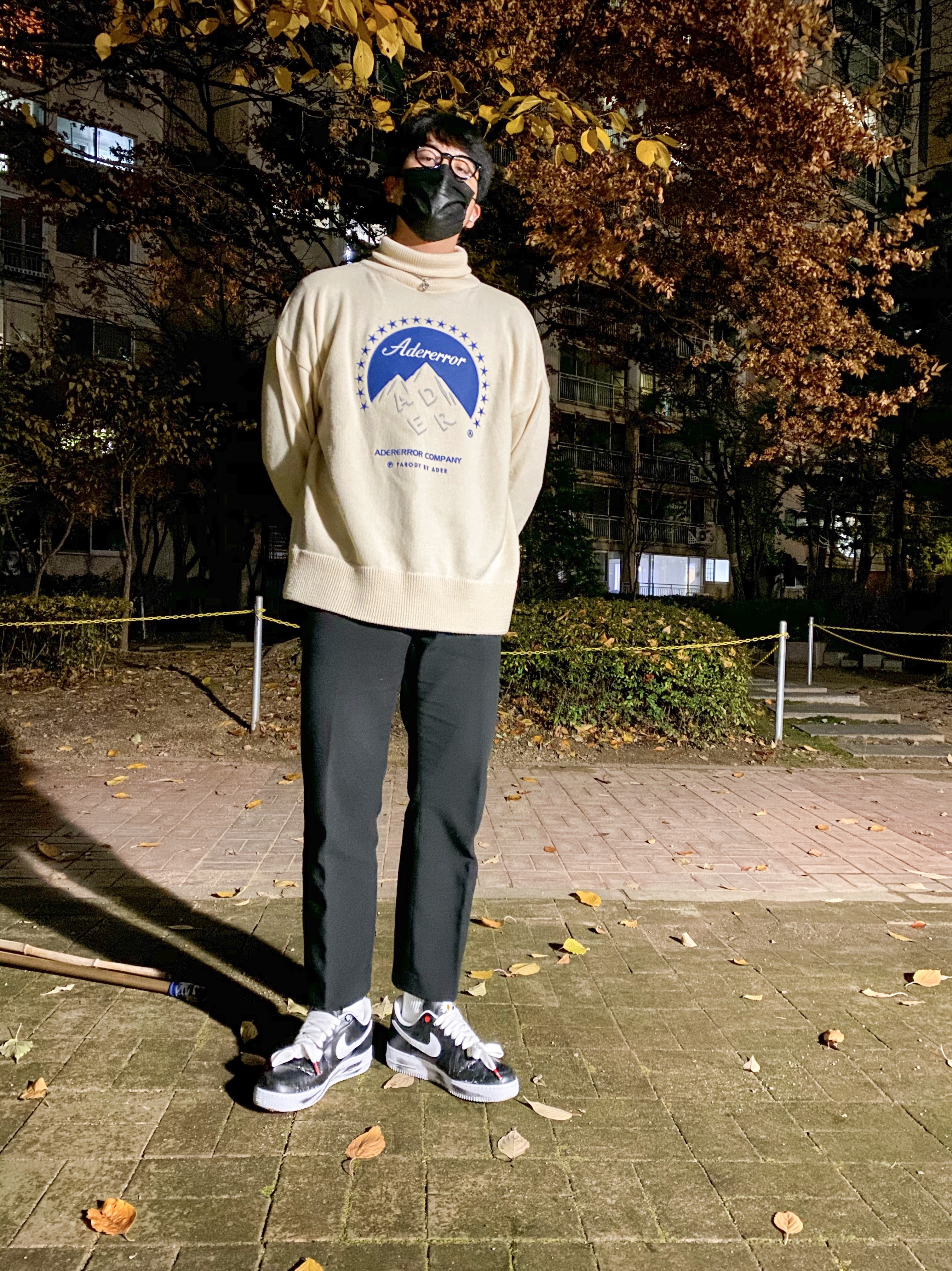 Nike x Peaceminusone Air Force 1 Low Para-Noise 착용 스타일